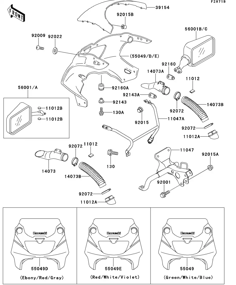 92143-1026 Collar Kawasaki | YoshiParts