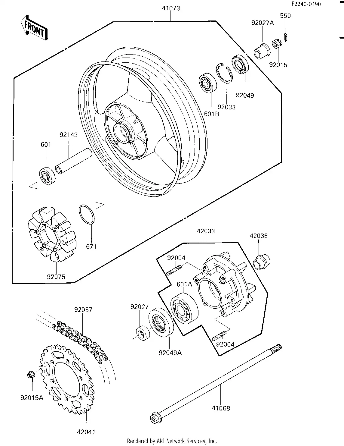 Rear Wheel/Hub/Chain