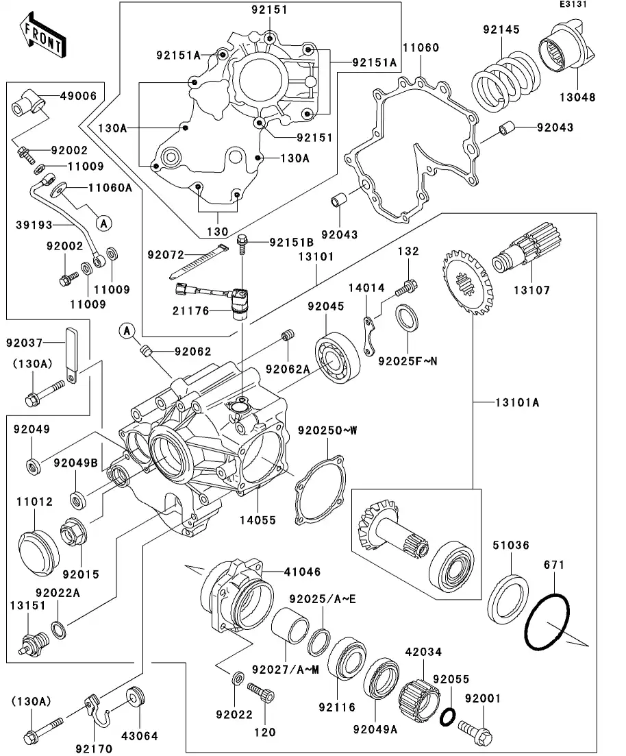 Front Bevel Gear