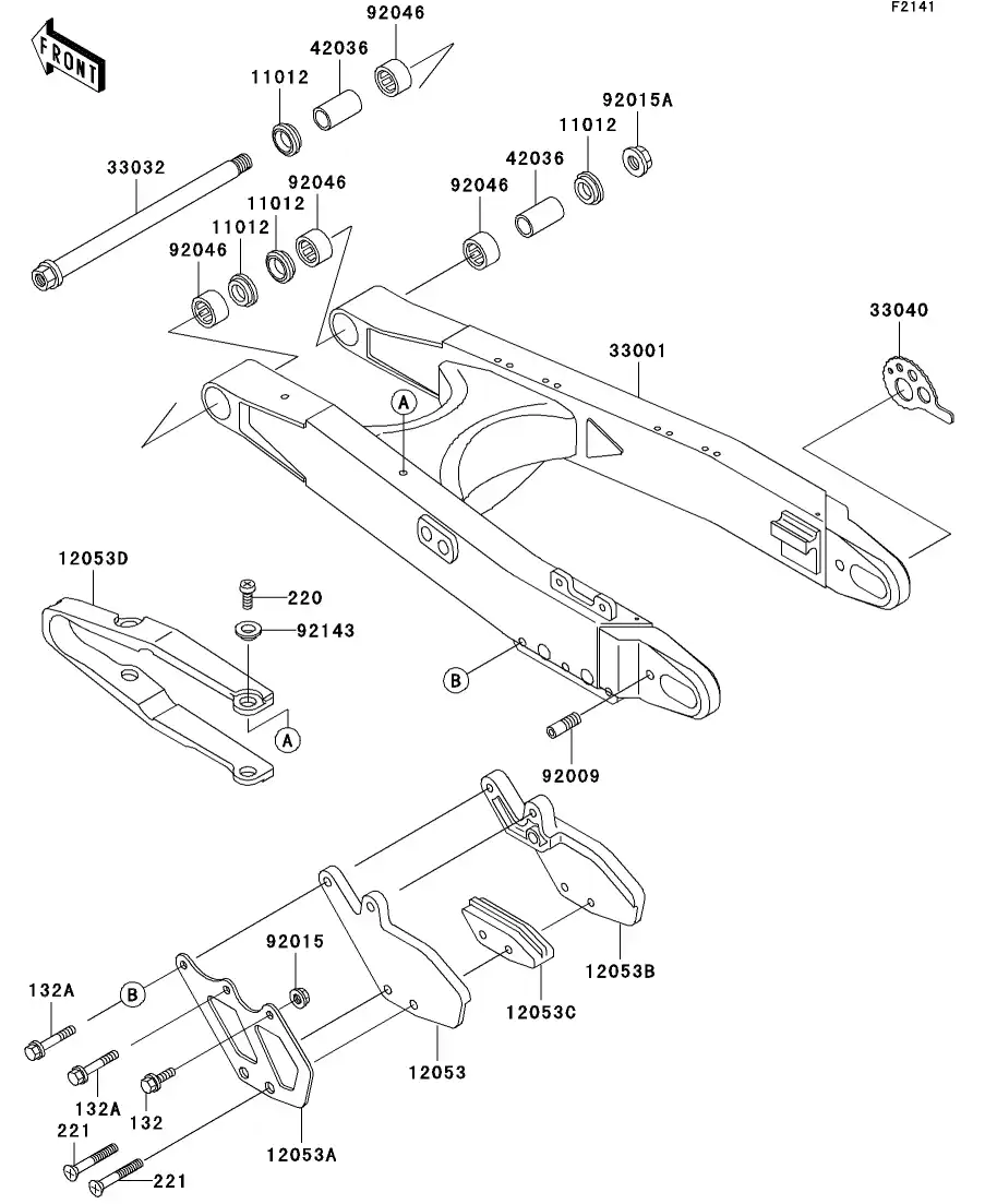 Pedal De Arranque Genuino Kawasaki Para KDX200 Y KDX220R - Número De Parte 13064-1174, Conjunto De Palanca