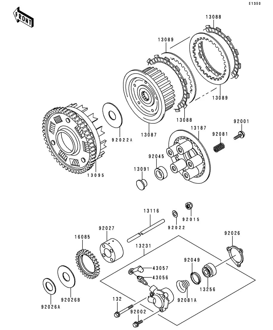 13231-1066 Release-Assy-Clutch Kawasaki | YoshiParts