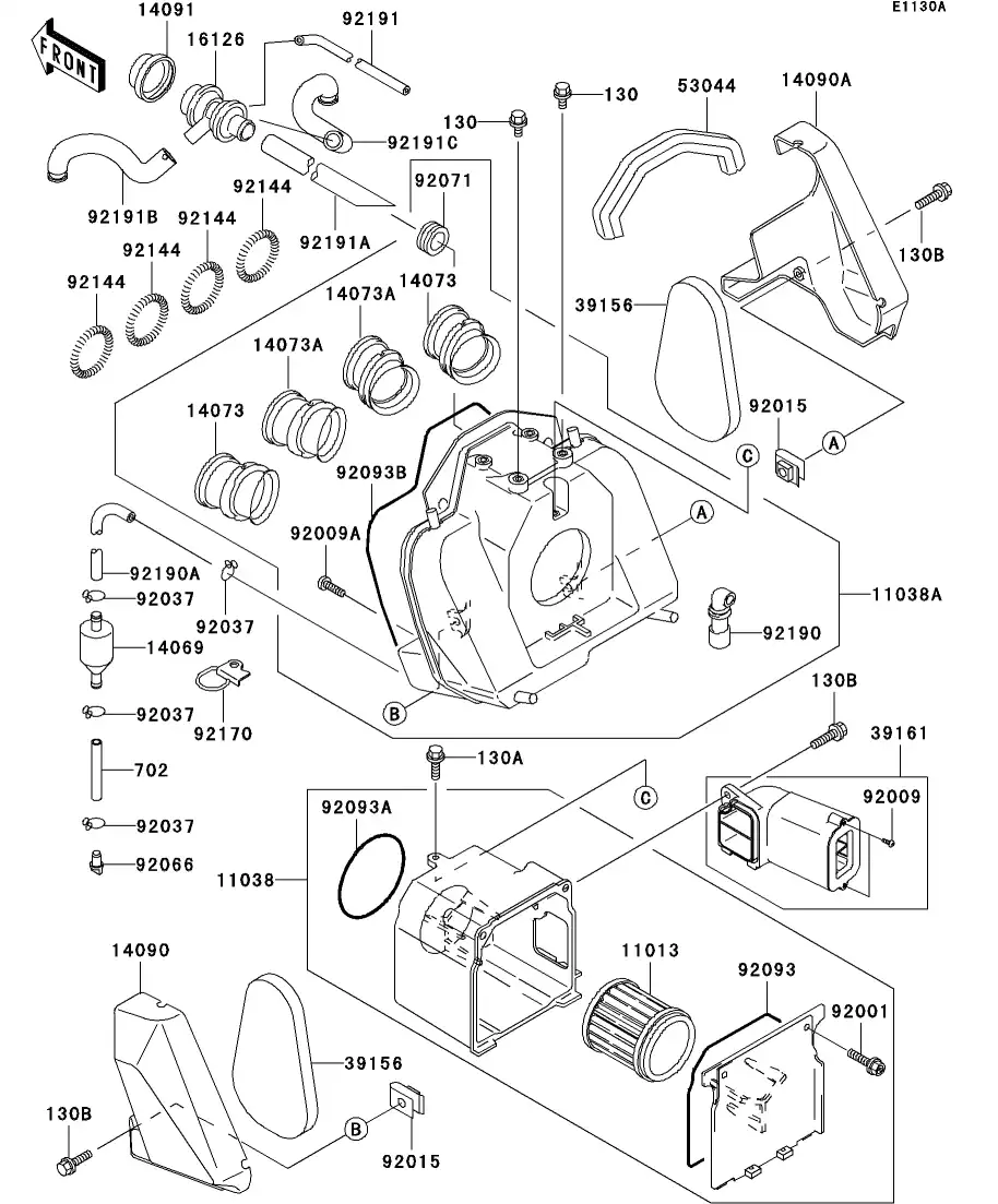 16126-1408 Valve Kawasaki | YoshiParts