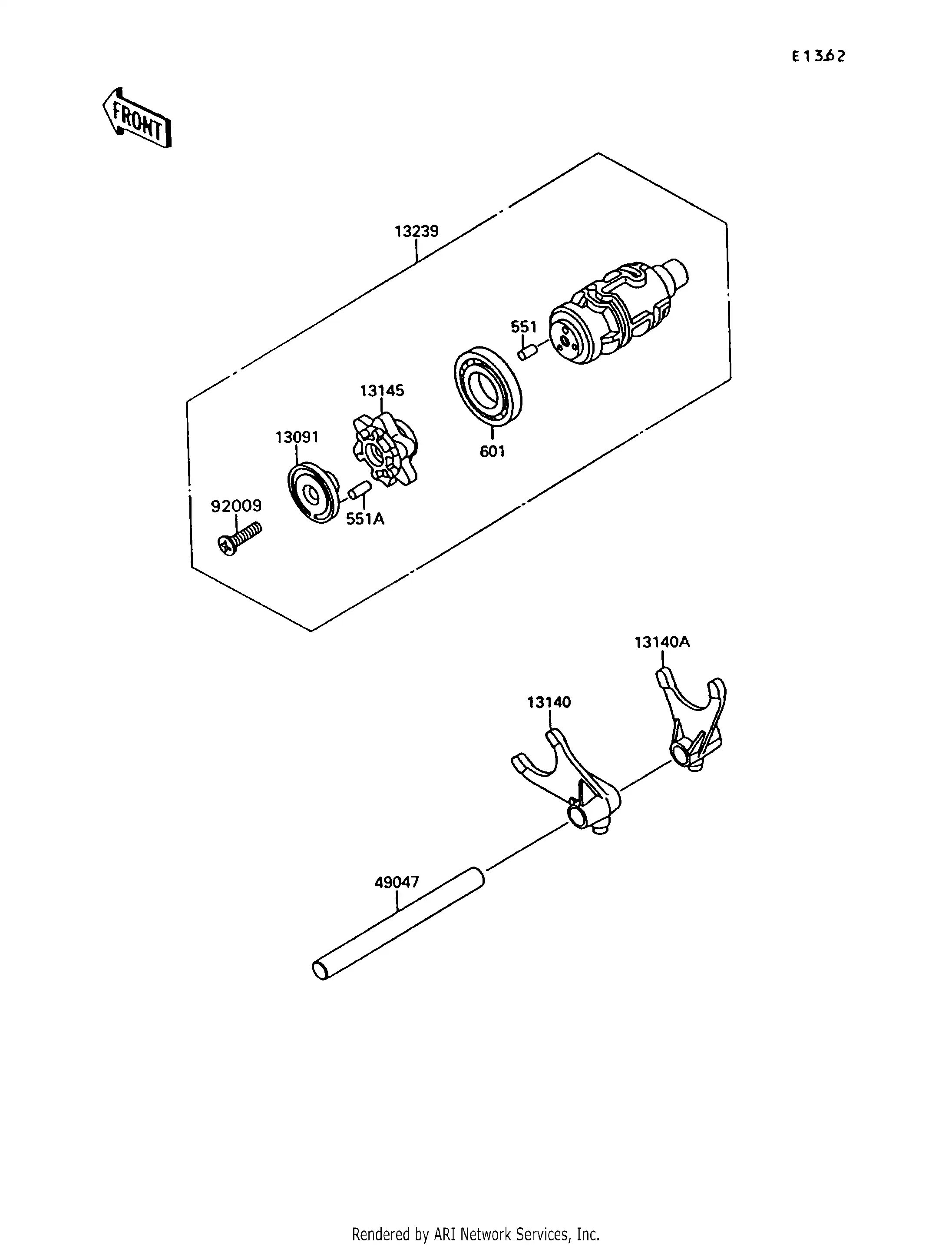 131401258 ForkShift,Output,3Rd Kawasaki YoshiParts