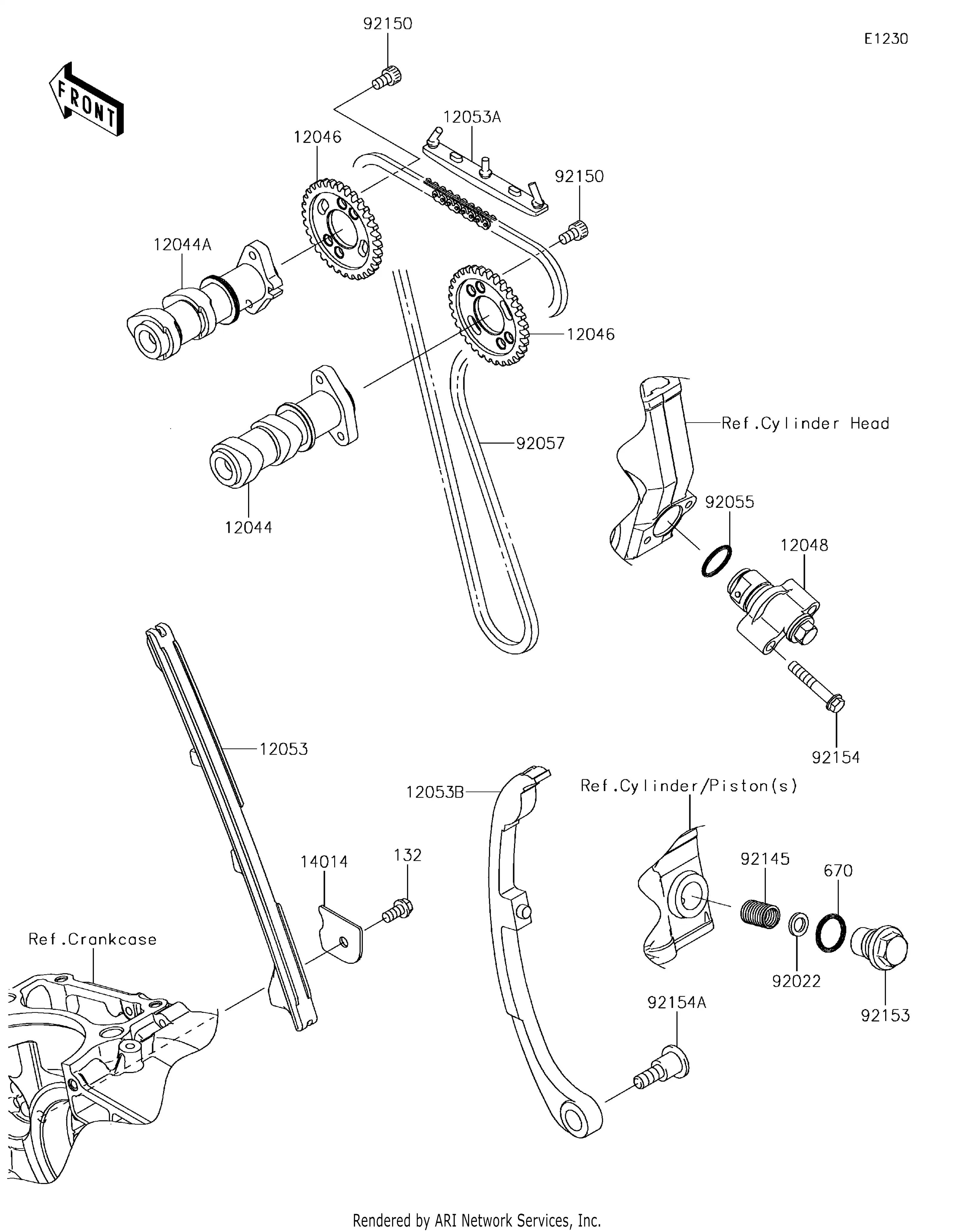 92145-0993 Spring,Tensioner Kawasaki | YoshiParts