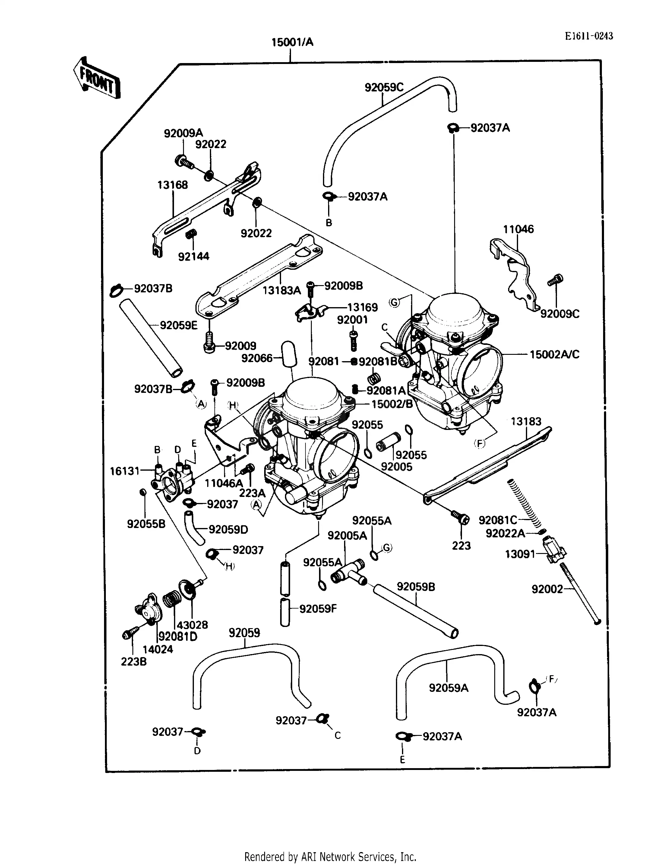 よし 92005-1310 Fitting Kawasaki | YoshiParts