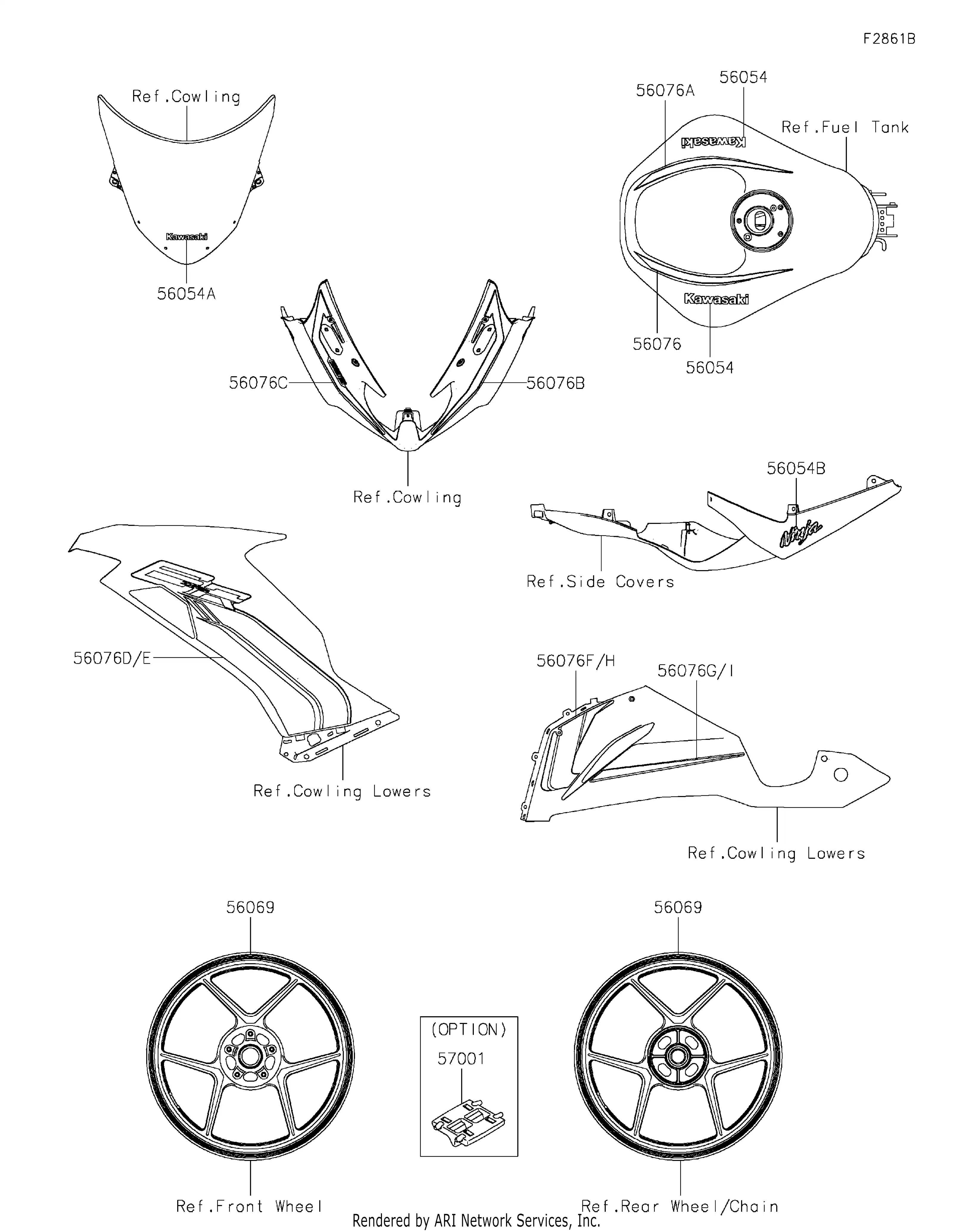 marurun728ページ 56076-2958 Pattern,Side Cowl.,Rh Kawasaki | YoshiParts