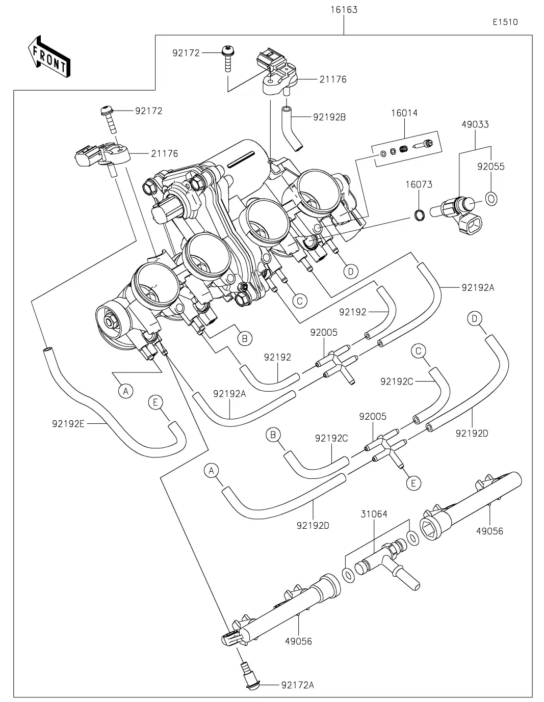 49033-0584 Nozzle-Injection Kawasaki | YoshiParts