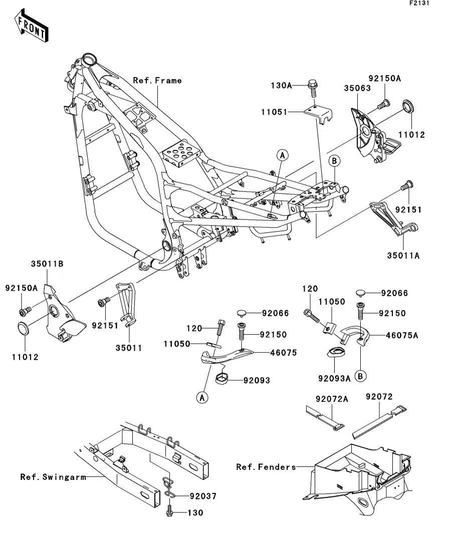 92151-1593 Bolt,Socket,8X25 Kawasaki | YoshiParts