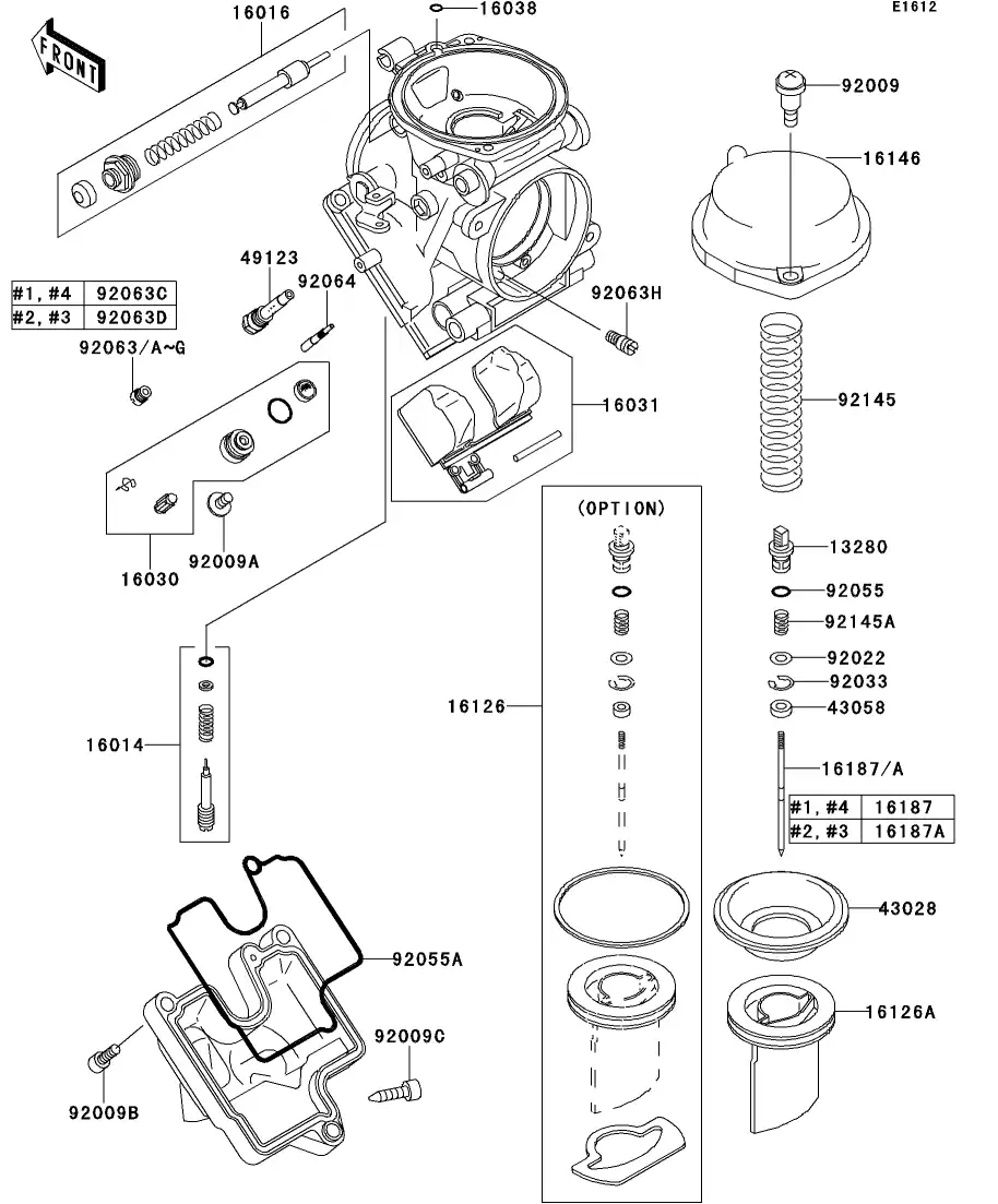 92063-1443 Jet-Main,#A157.5 Kawasaki | YoshiParts