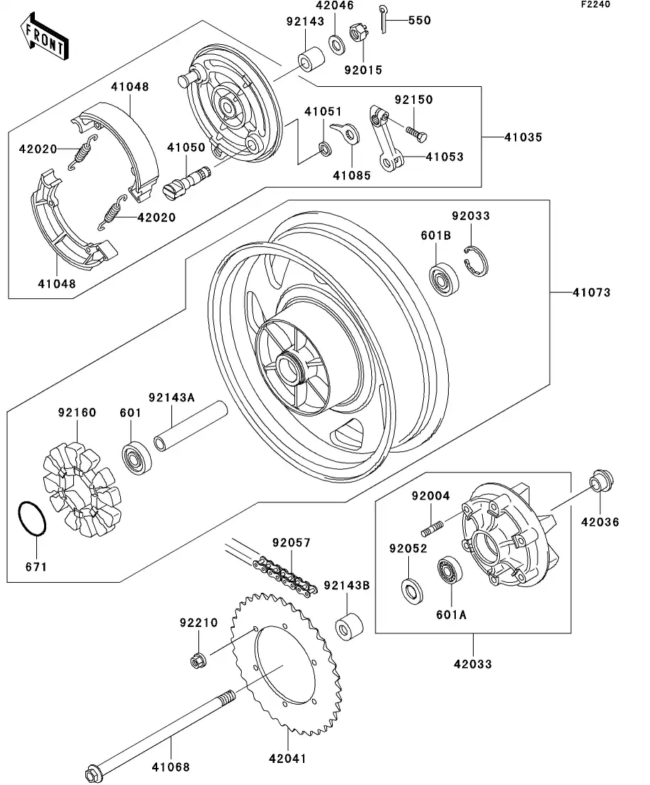 92004-1275 Stud,10X19 Kawasaki | YoshiParts