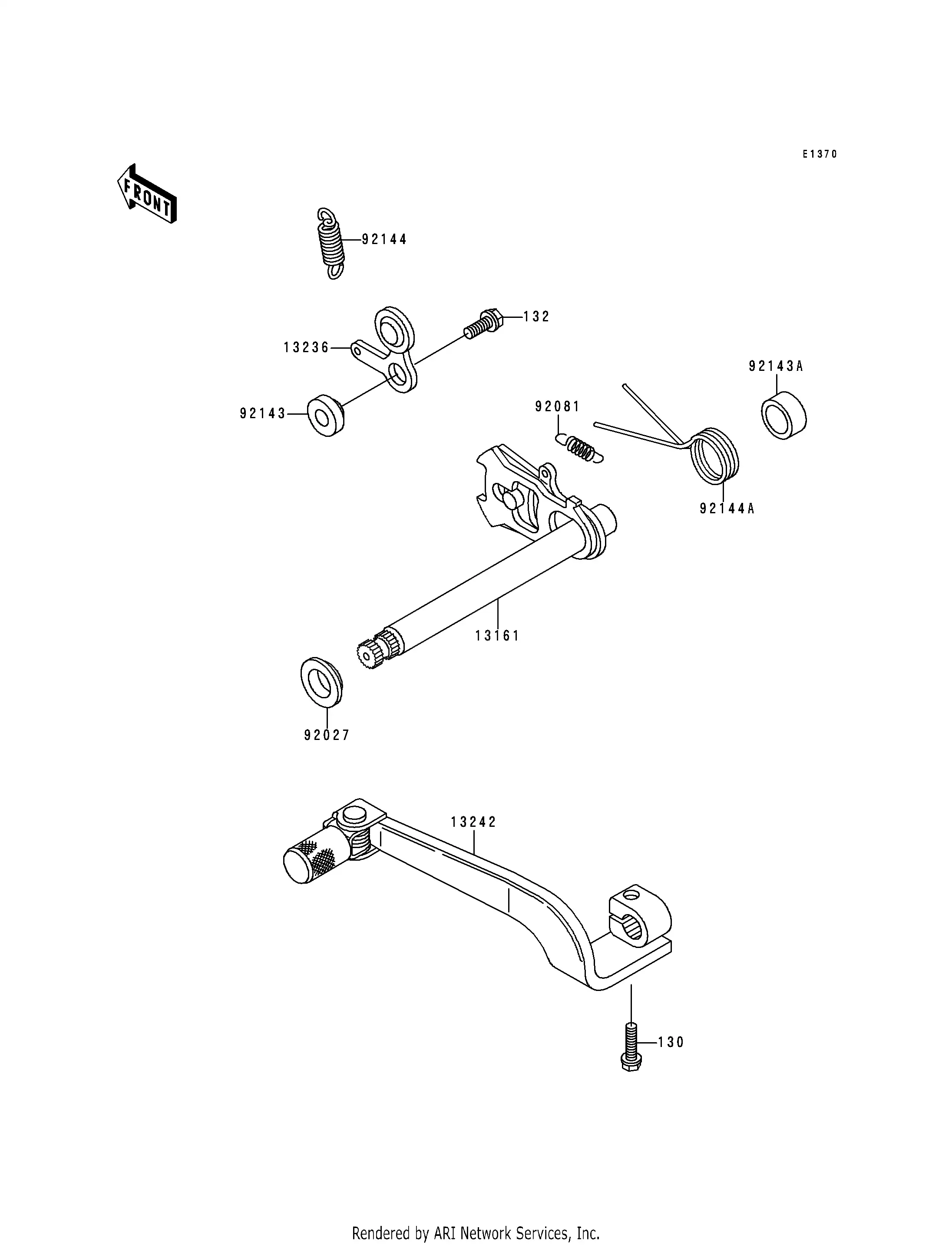 13161-1217 Lever-Comp-Change Sha Kawasaki | YoshiParts