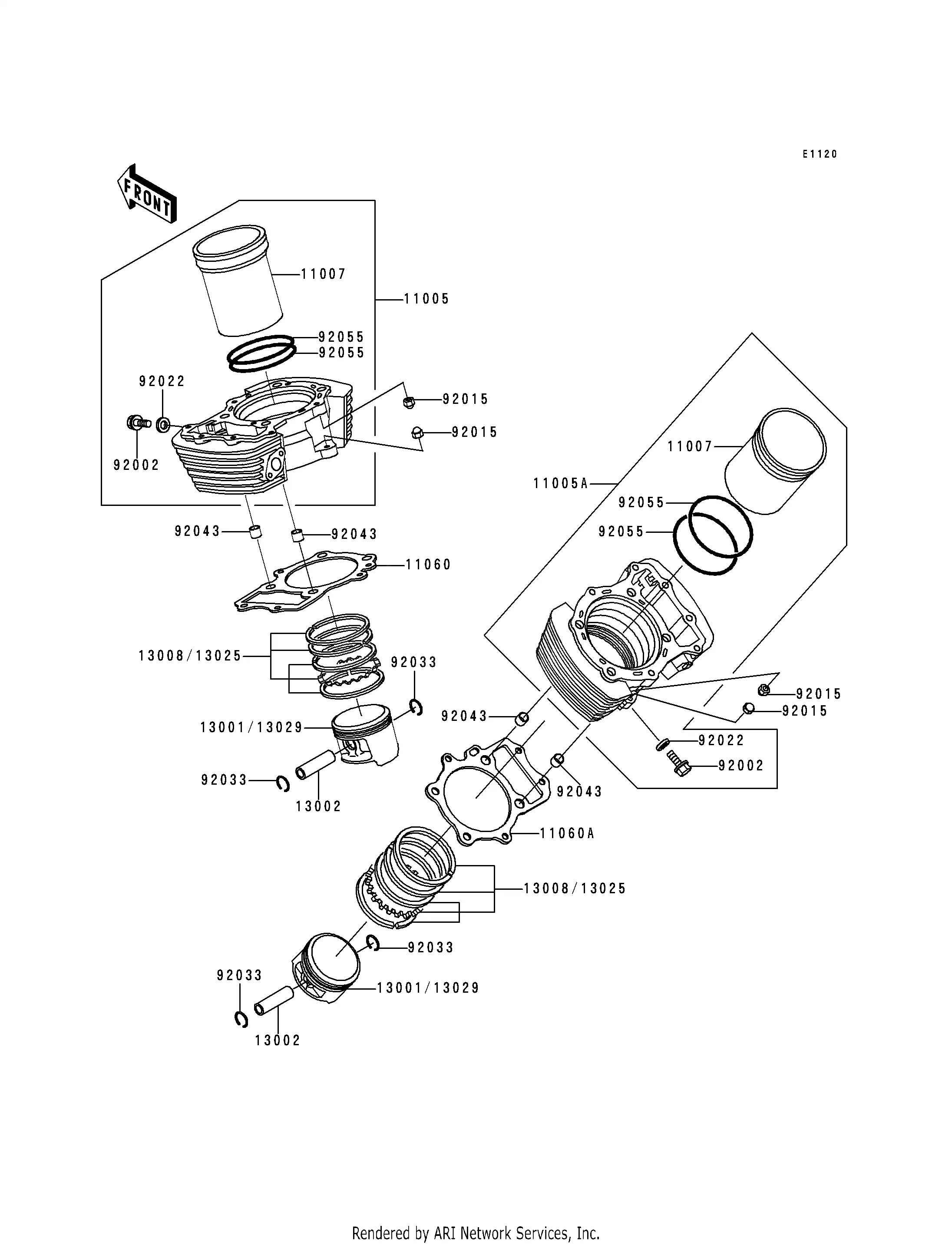 13029-1286 Piston-Engine L,O/S 0 Kawasaki | YoshiParts