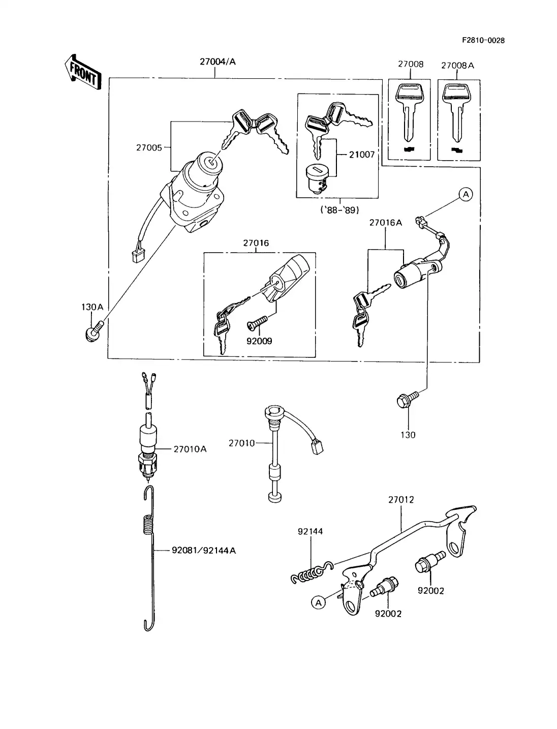 27016-5115 Lock-Assy,Seat Kawasaki | YoshiParts