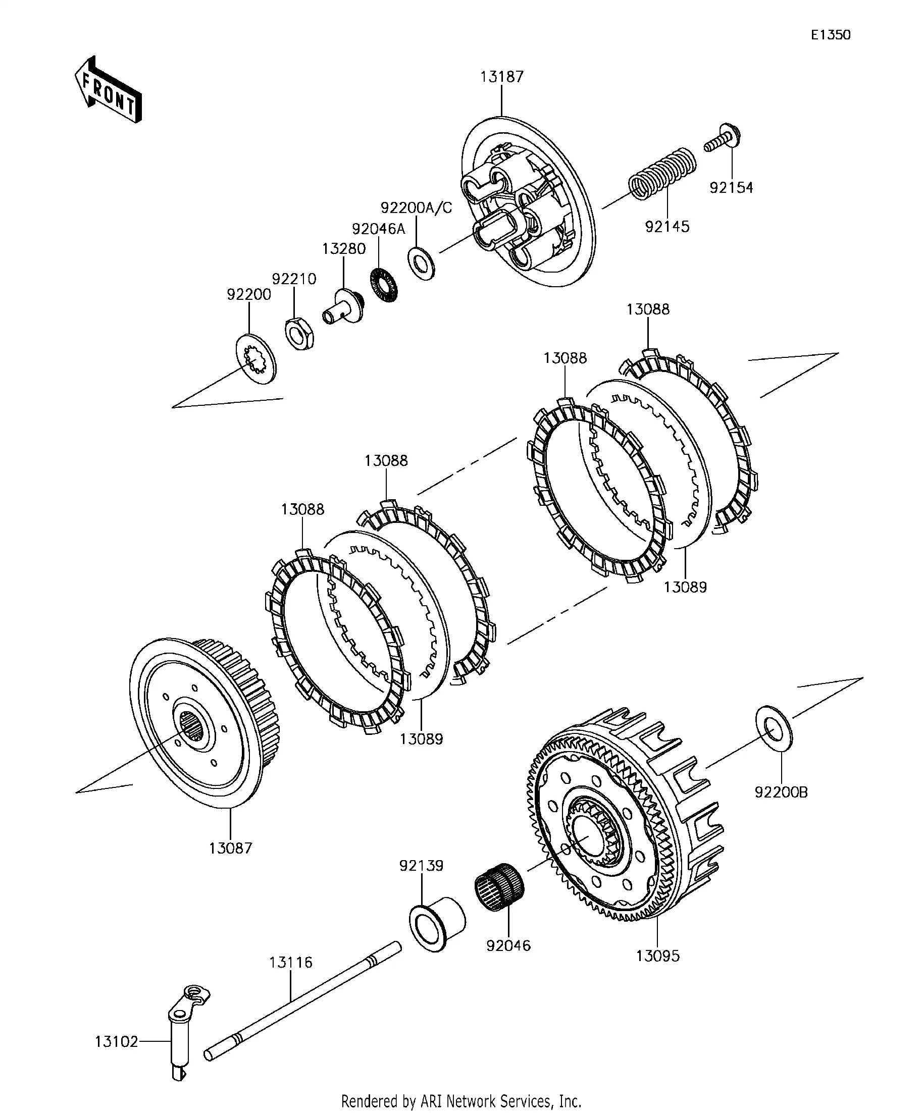 13102-0050 Release-Comp-Clutch Kawasaki | YoshiParts