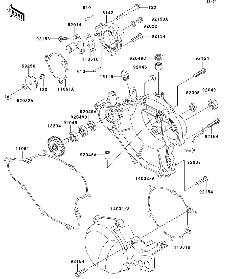 14031-0579 Cover-Generator Kawasaki | YoshiParts