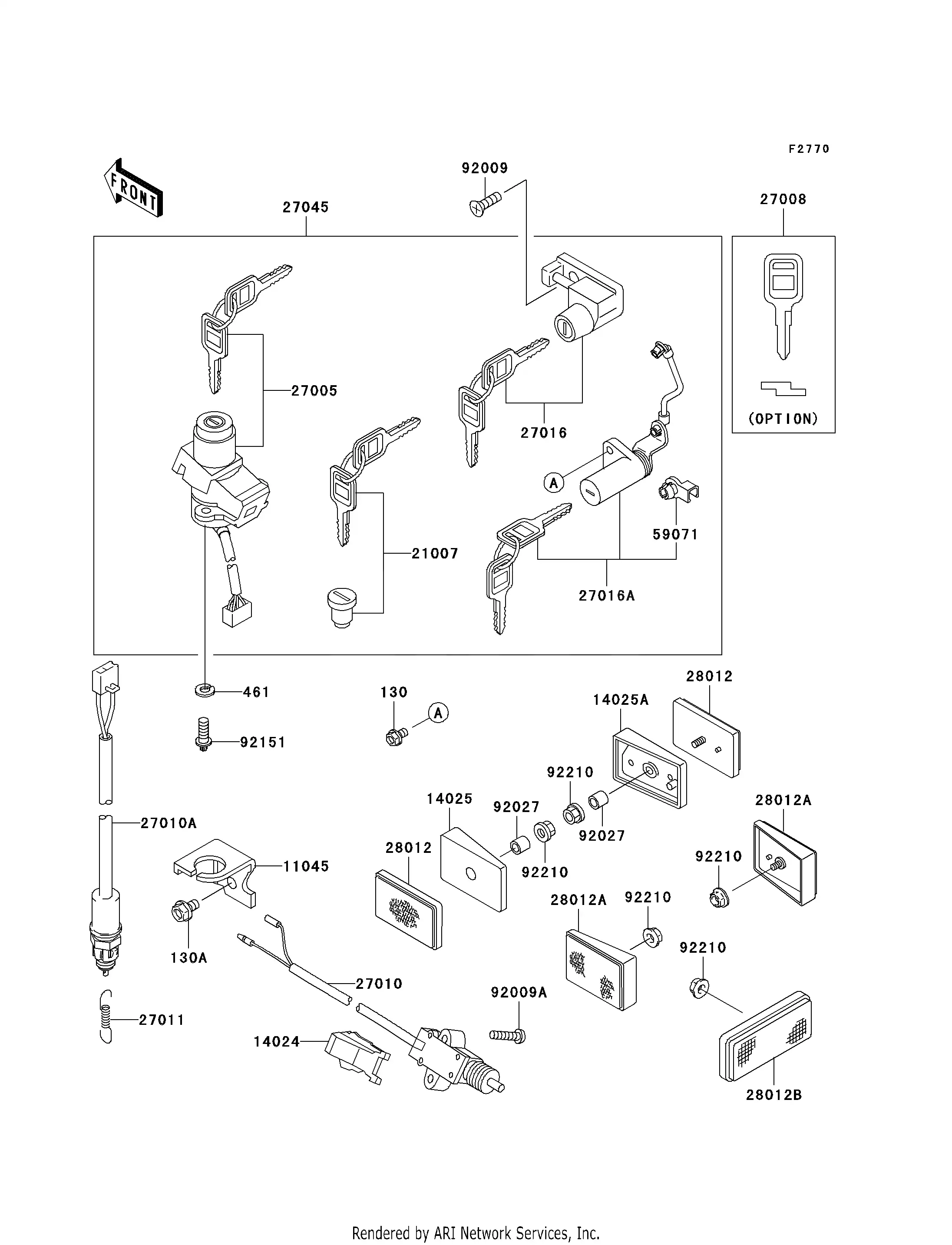 Ignition Switch Locks Reflectors