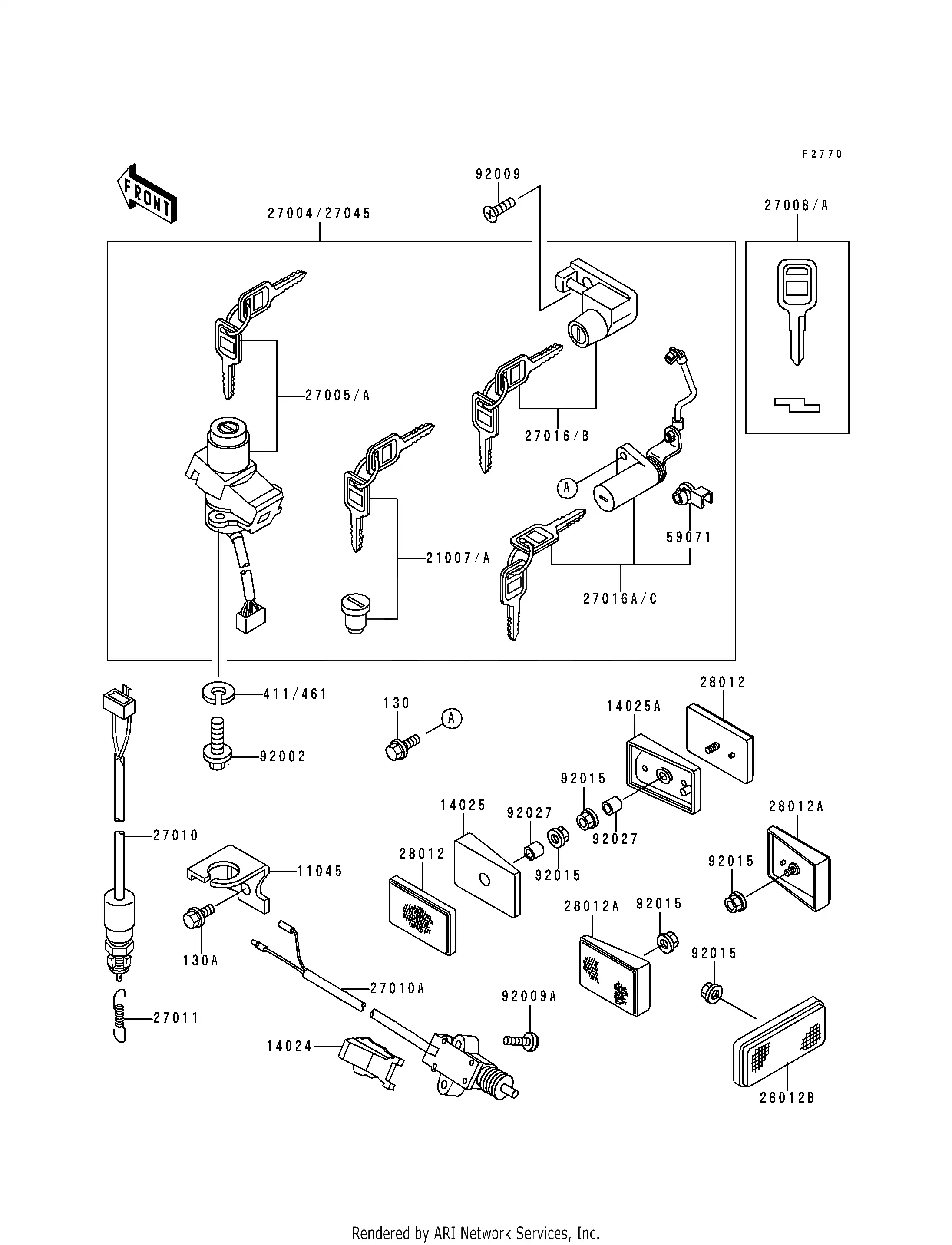 Ignition Switch Locks Reflectors