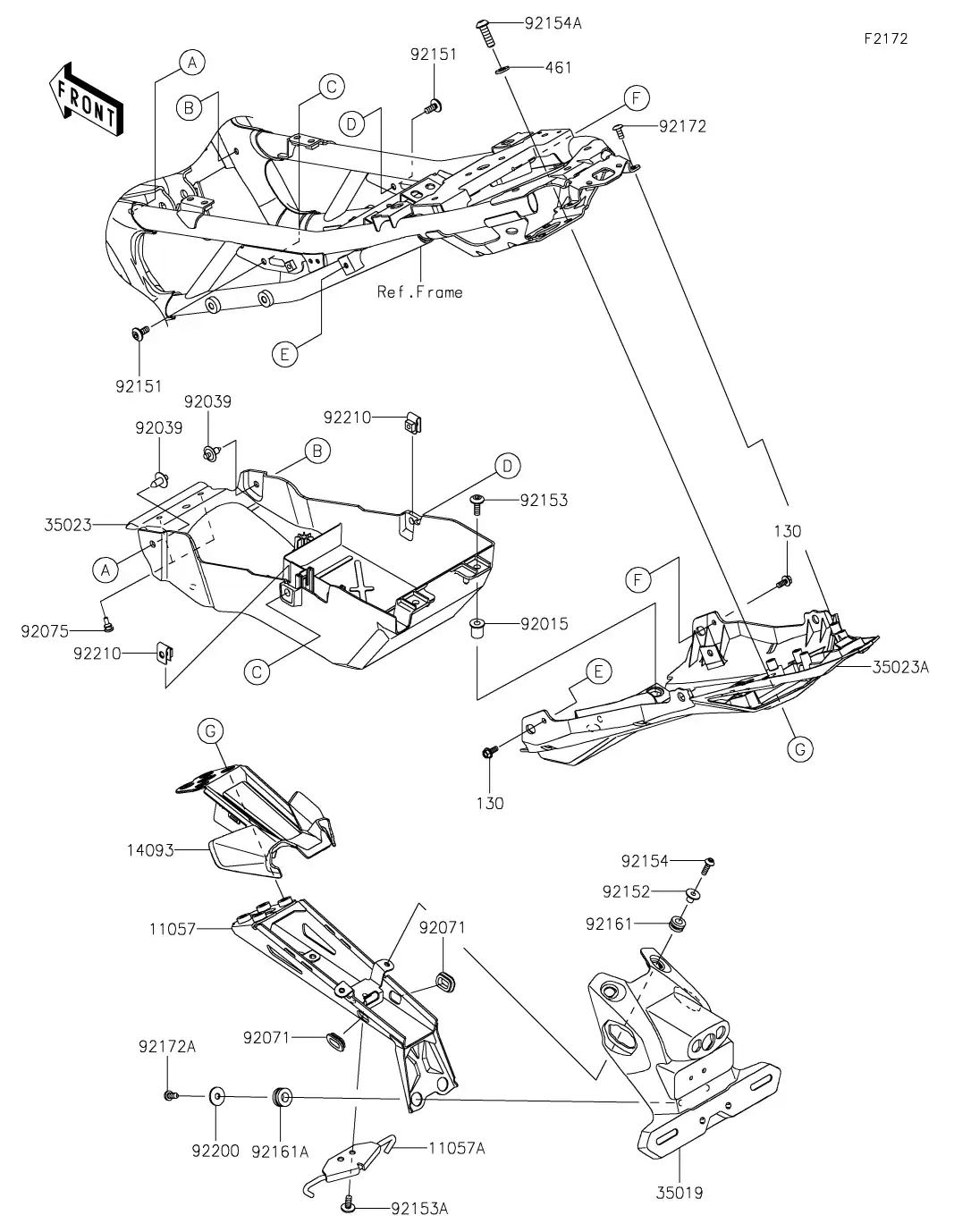 14093-0960 Cover,Flap Kawasaki | YoshiParts