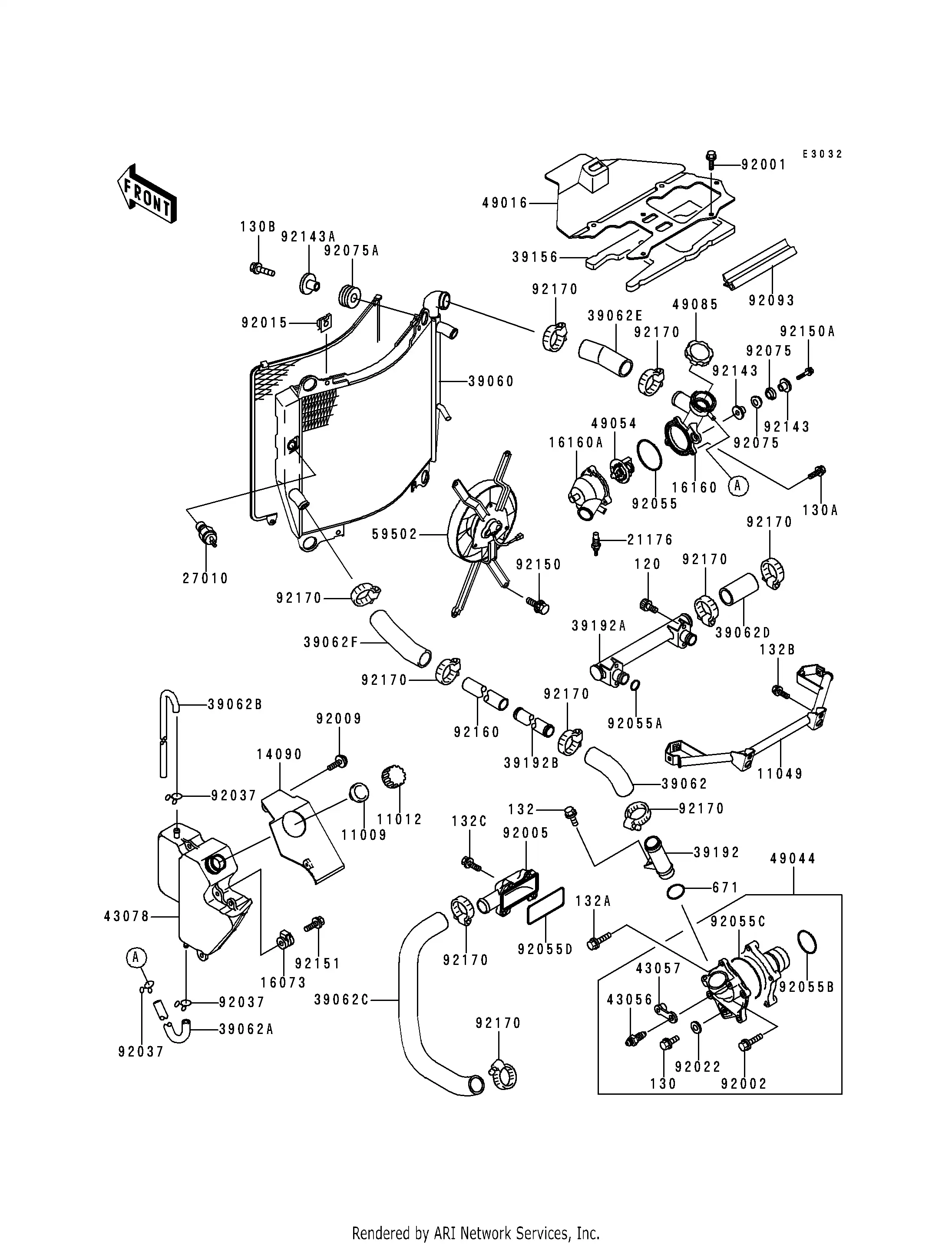 よし 43078-1170 Reservoir Kawasaki | YoshiParts