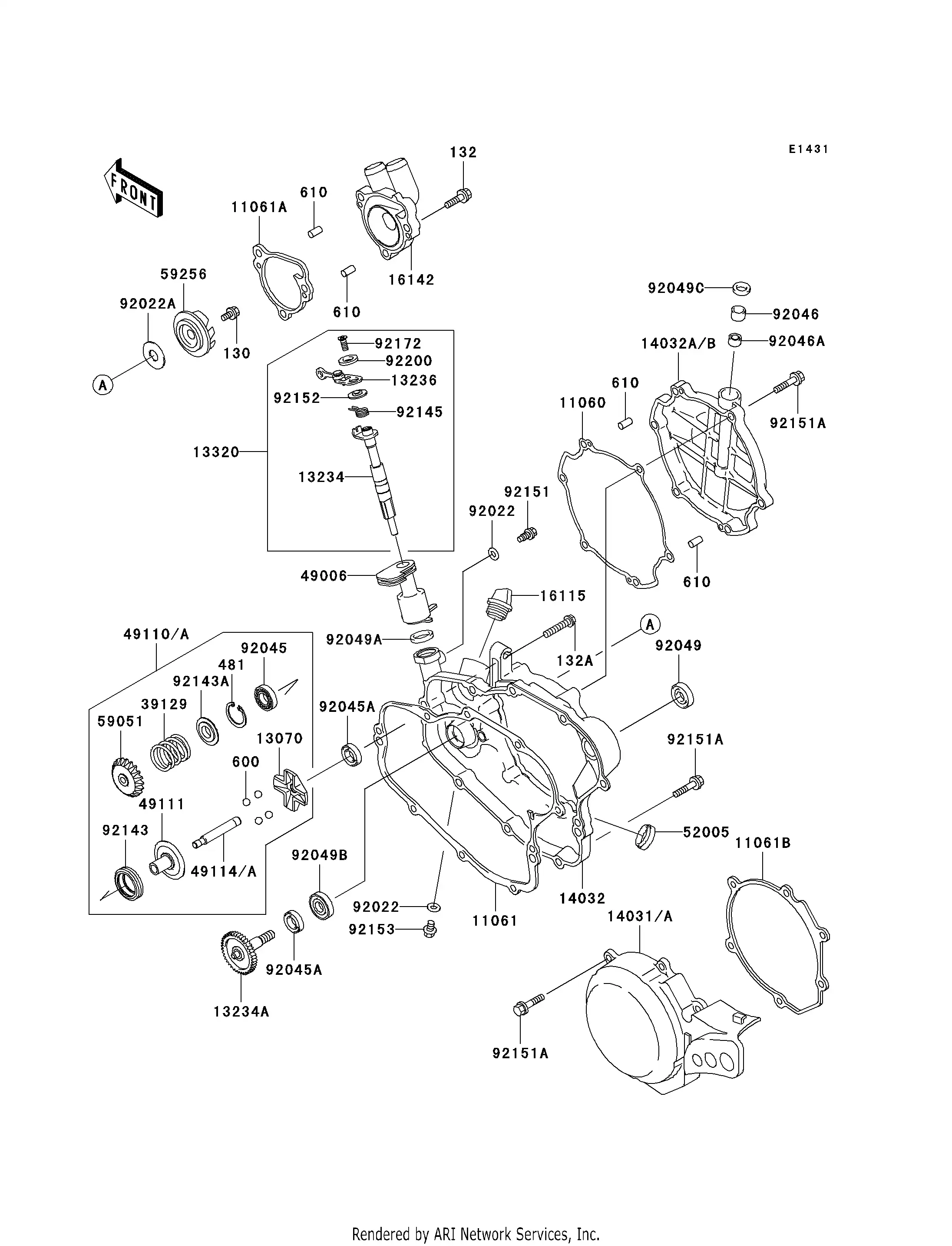 Couvercle D’Allumage Pour Kawasaki KX 80/85 – Années 1990 à 2017 – Réf. 140310029