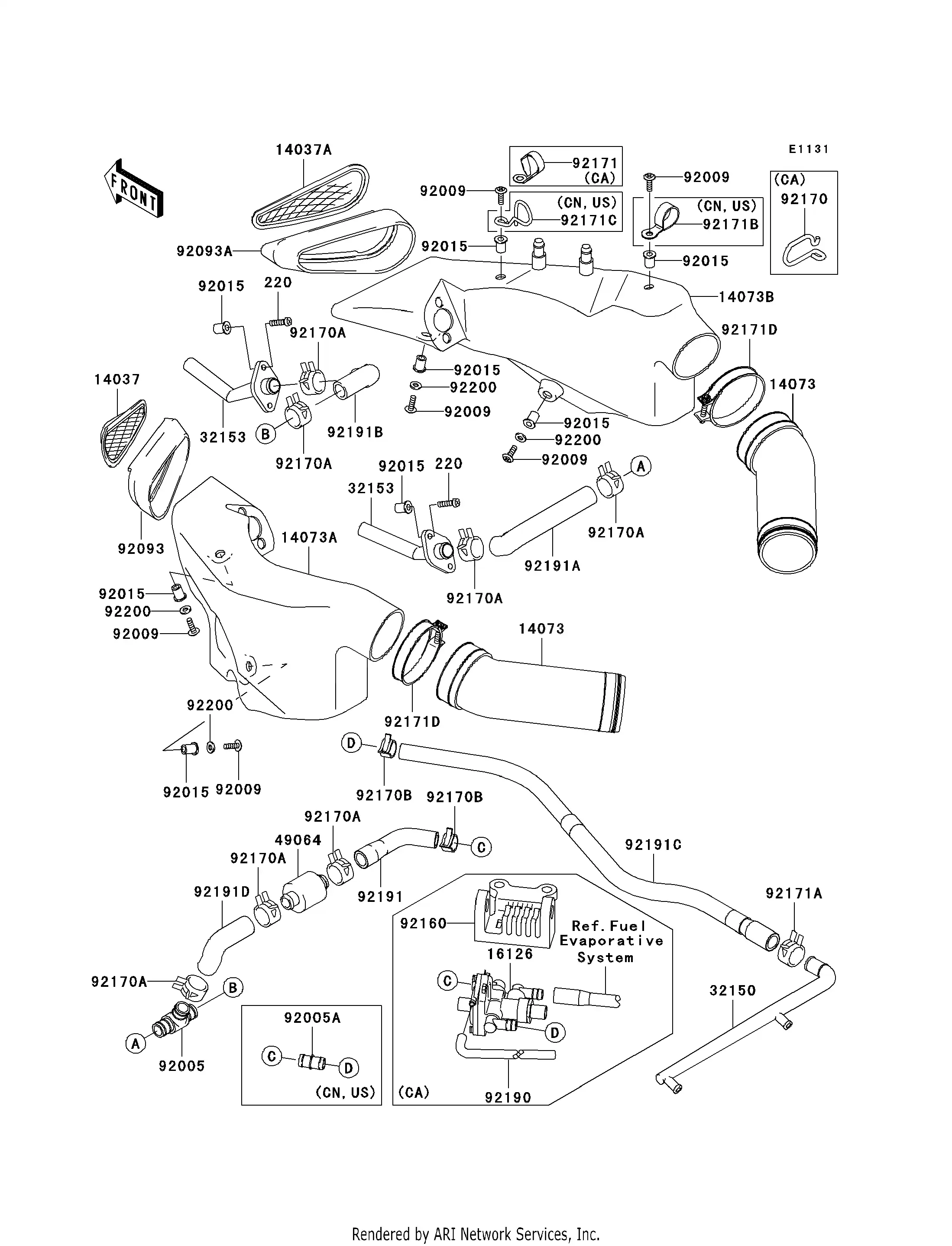 むぎ 92160-1241 Damper,Valve Kawasaki | YoshiParts