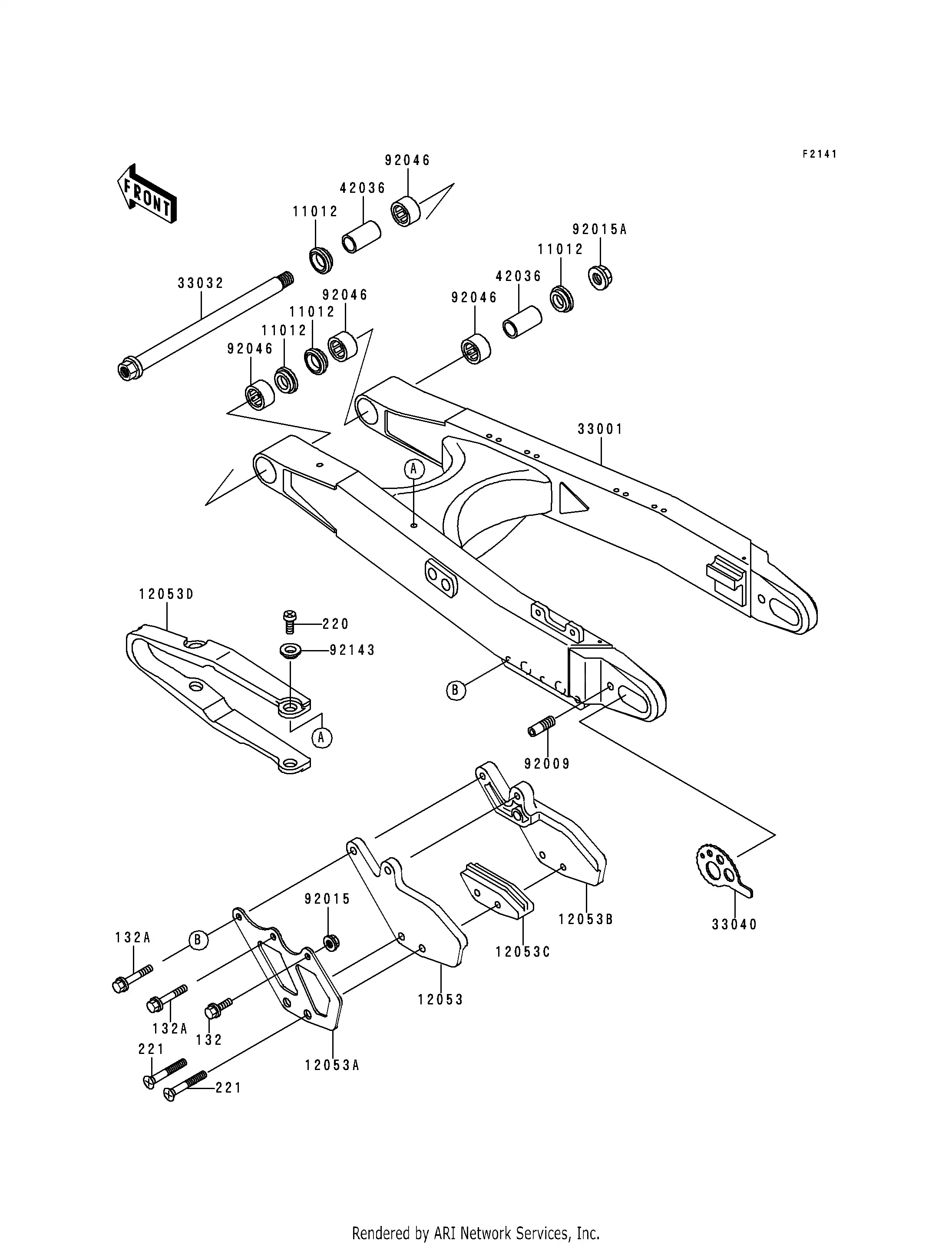 KX500 Chain Guide Front Chain Sliders For 1984-1986 Kawasaki KX125 - View #9