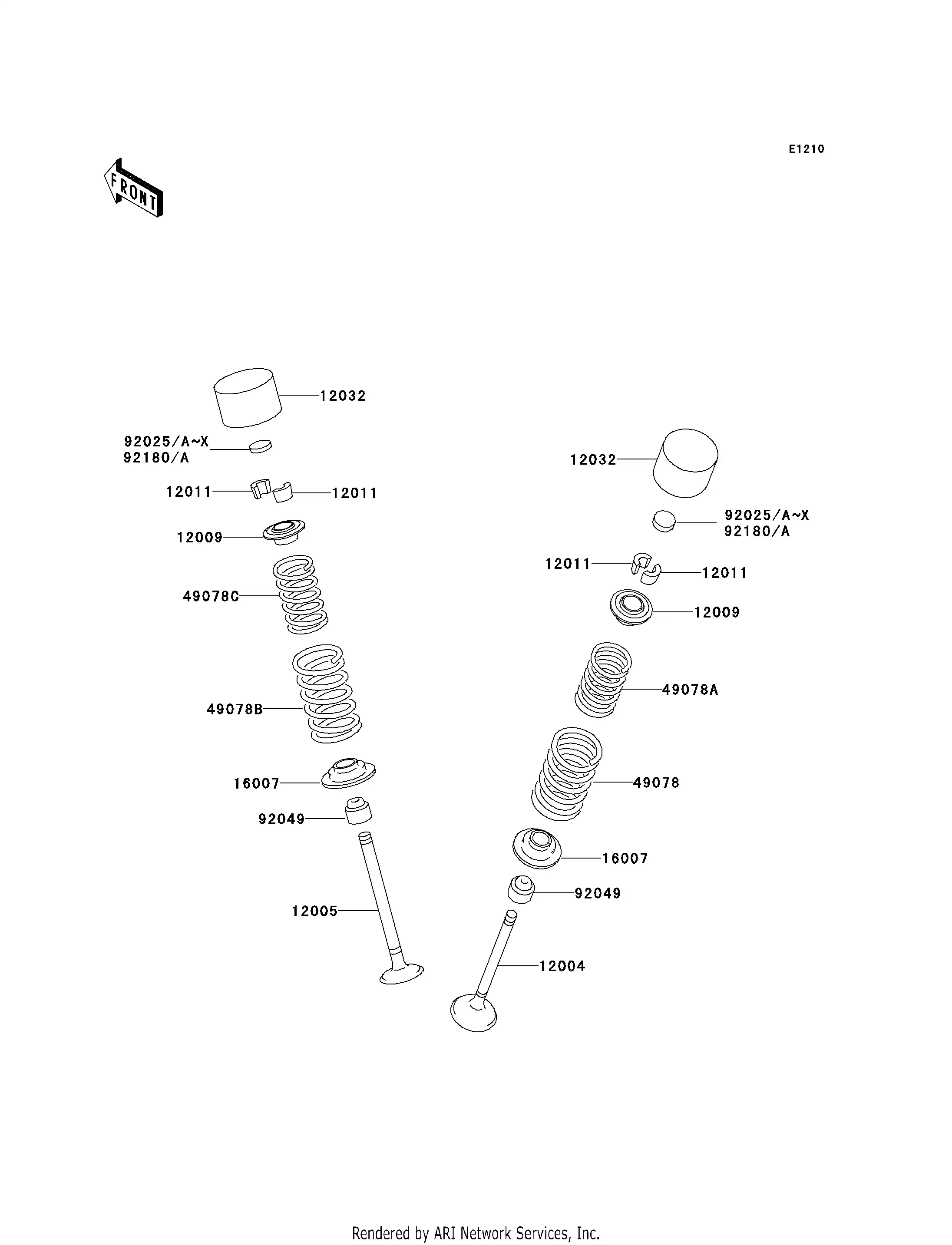 12004-1154 Valve-Intake Kawasaki | YoshiParts