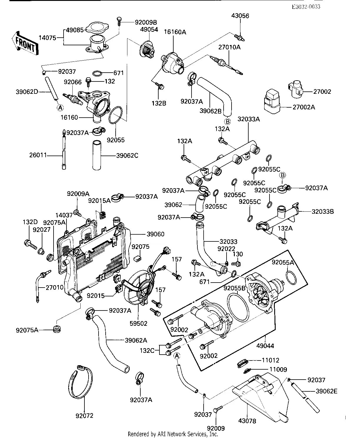 Radiator Fan Water Pump