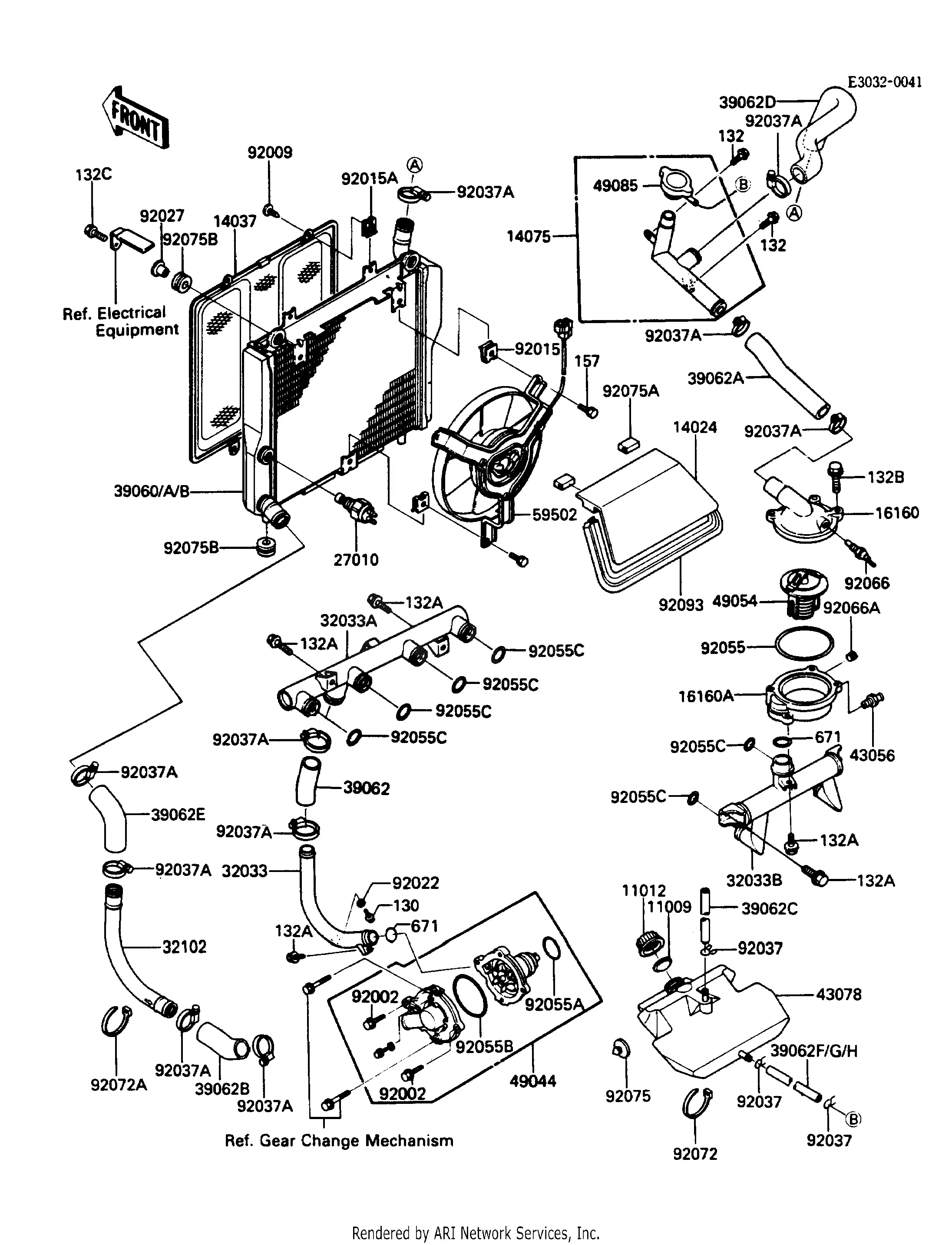 14075-1055 Cap-Assy,Radiator Kawasaki | YoshiParts
