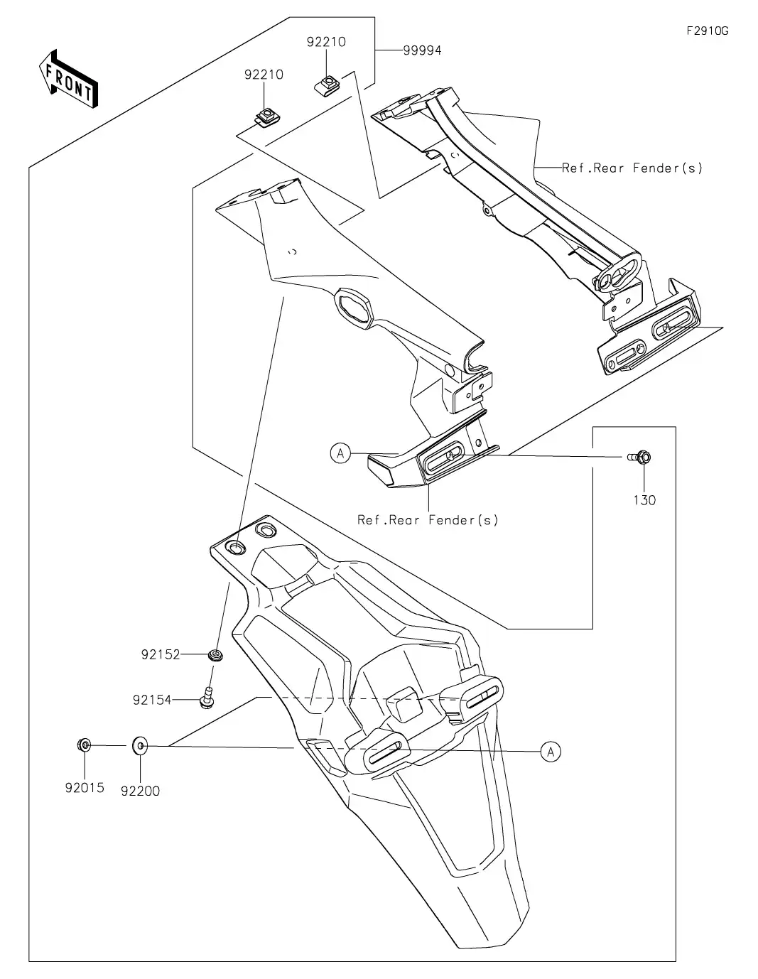 99994-0848 Kit-Accessory,Extended Flap Kawasaki | YoshiParts