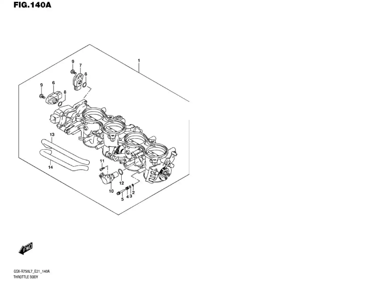 13580-14J00-000 Sensor Suzuki | YoshiParts