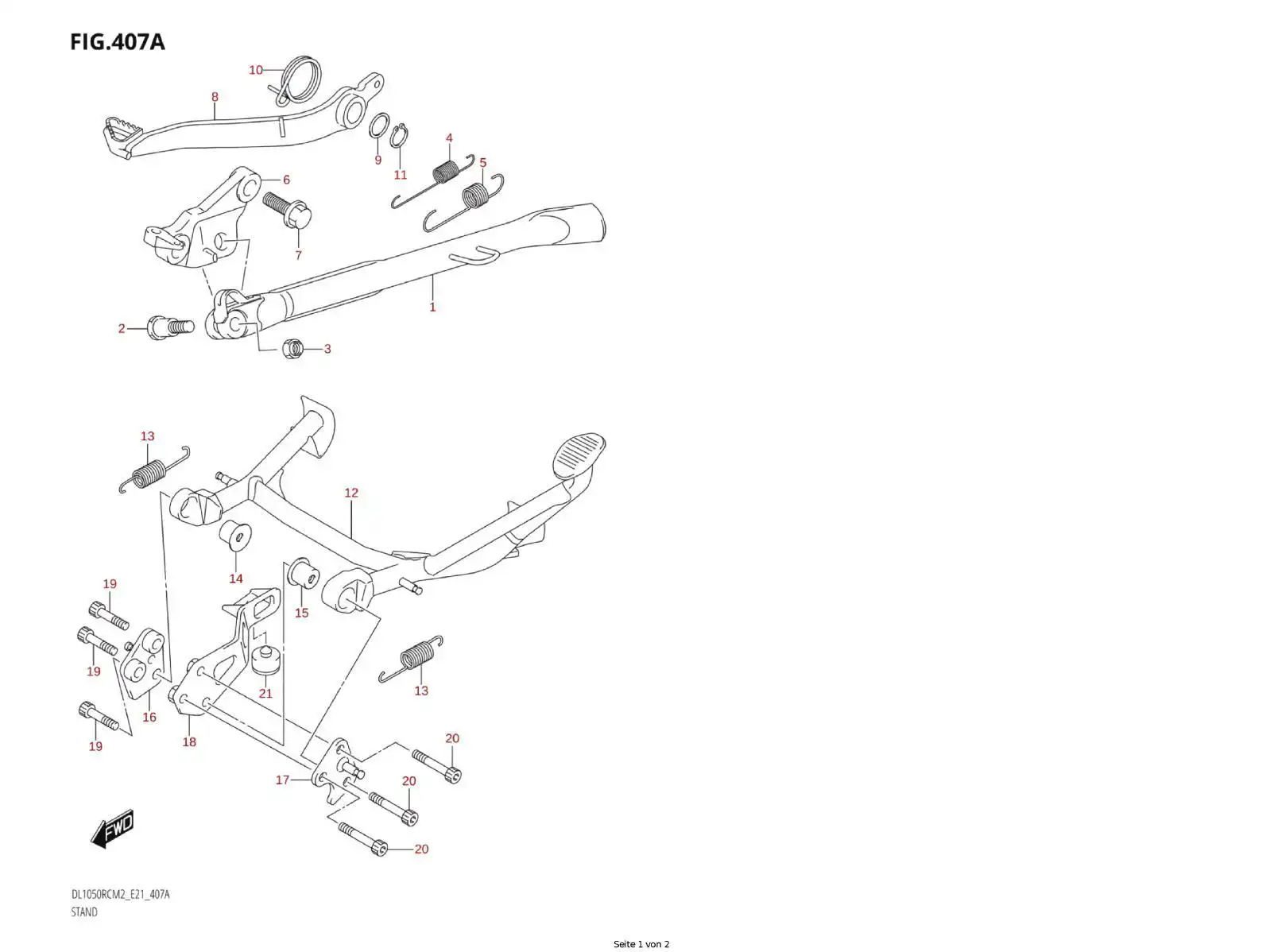 Stand Foot Brake Lever