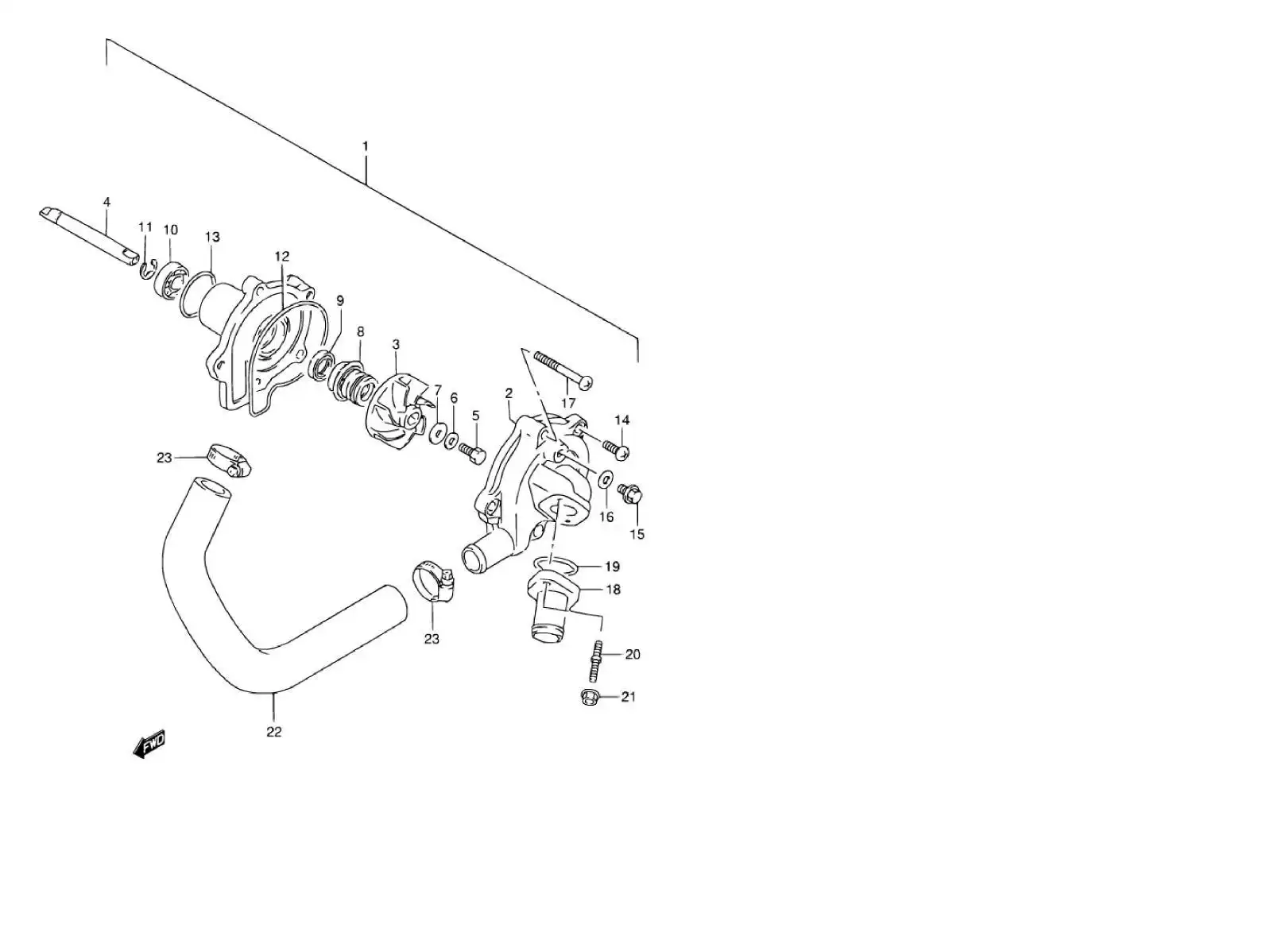 1751130B00000 Shaft,Water Pump Suzuki | YoshiParts