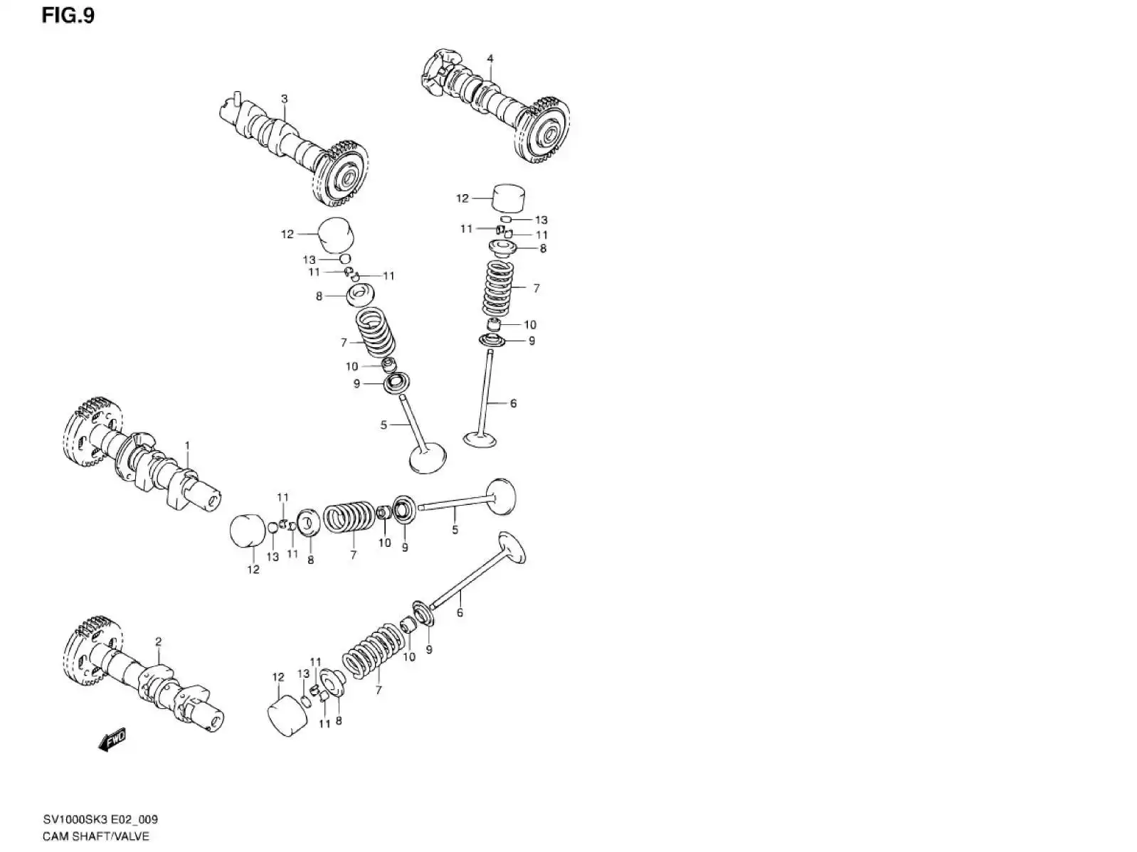 12911-16G00-000 Valve,Intake Suzuki | YoshiParts