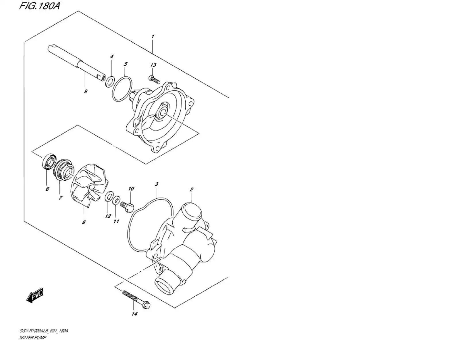 1740017K01000 Pump Assy,Water Suzuki | YoshiParts