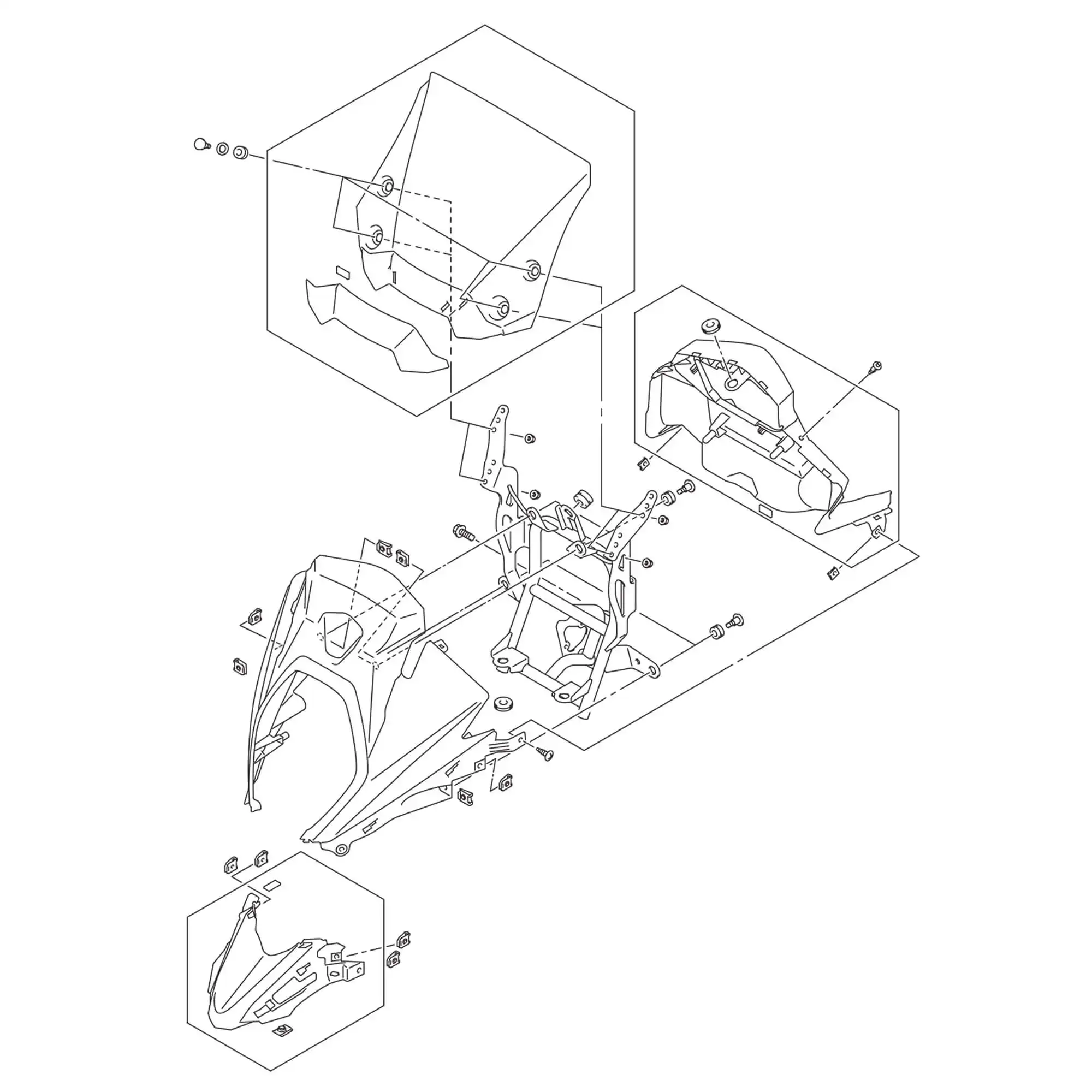 9451028K00000 Brace Comp,Cowling Suzuki | YoshiParts