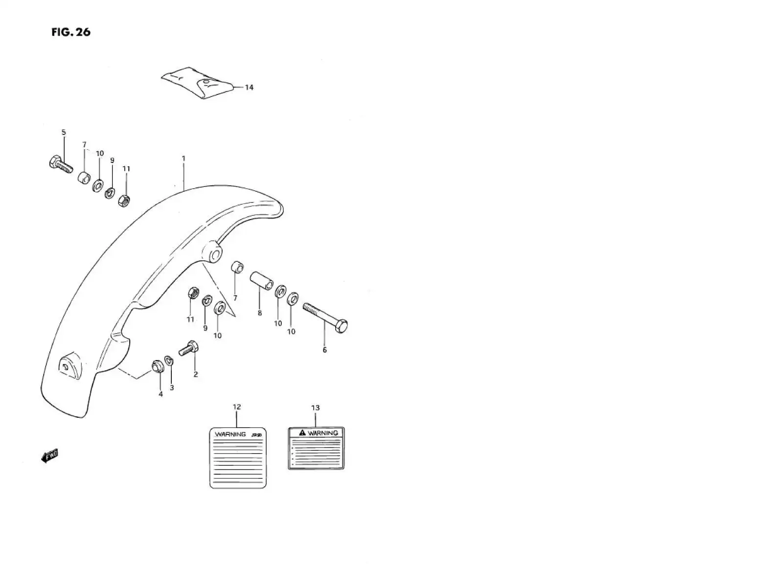 Guardabarros trasero