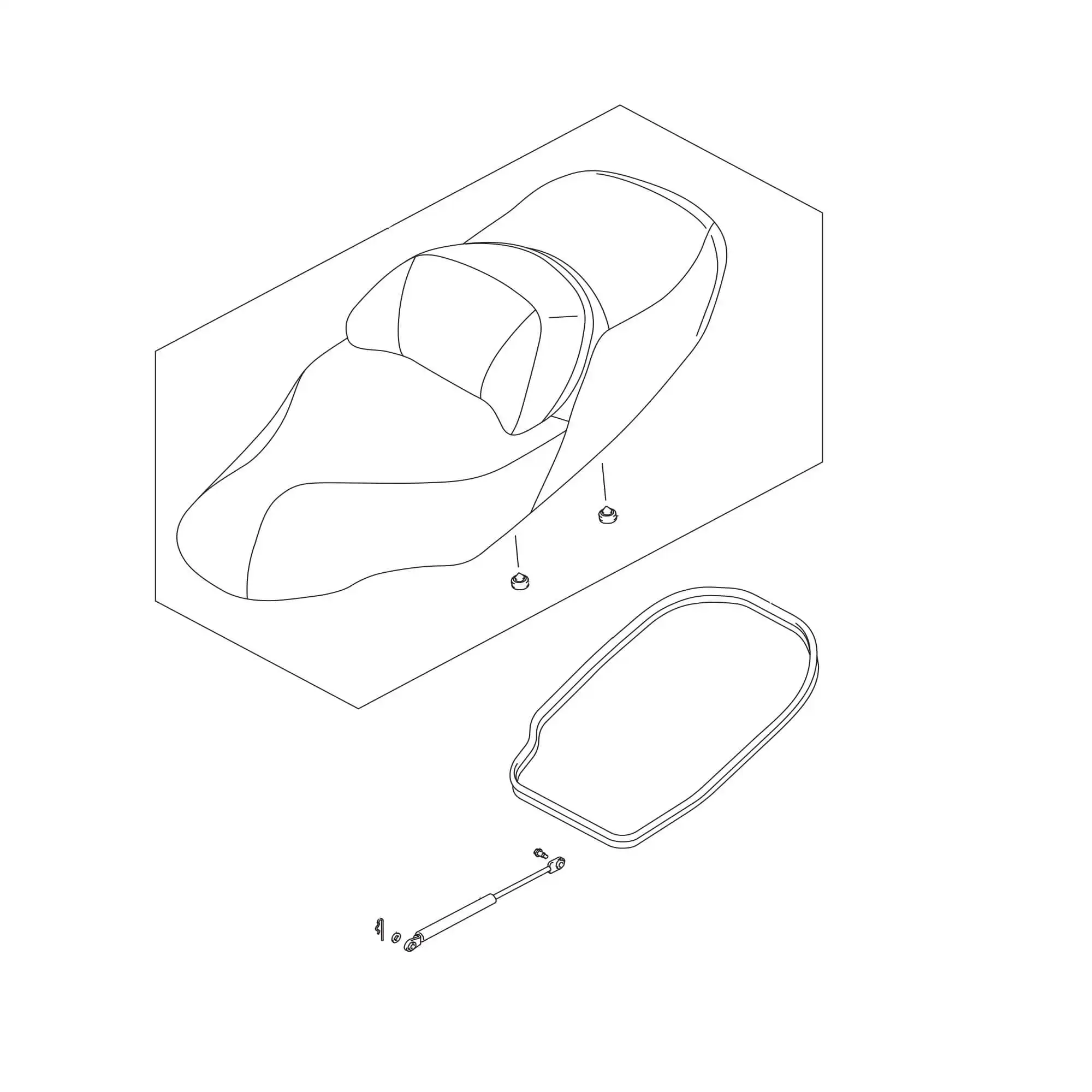 4521126J00000 Molding,Seat Suzuki | YoshiParts