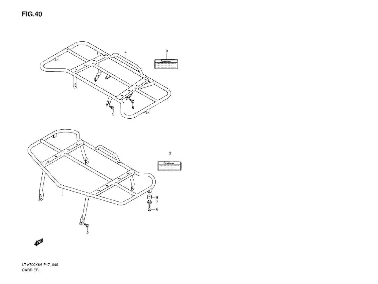 4631031G42YSN Carrier,Rr Suzuki | YoshiParts