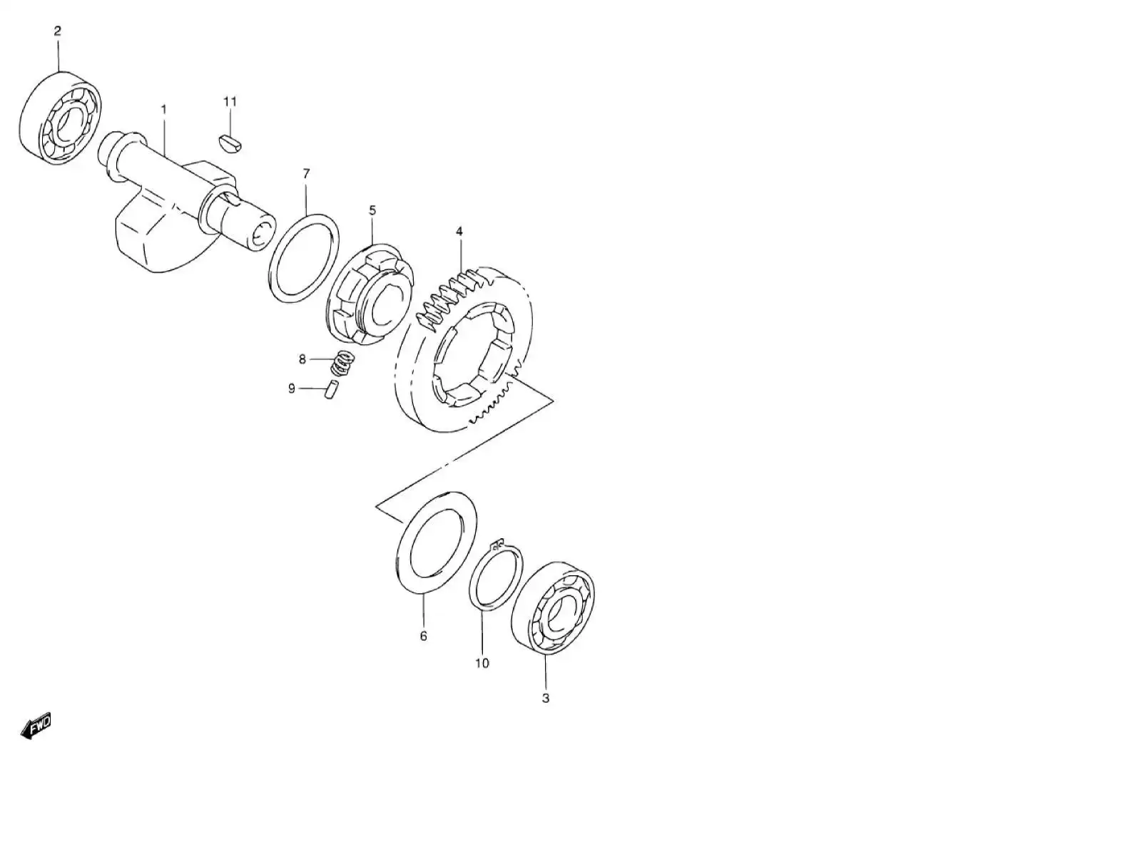 E Balancer Crank Suzuki Yoshiparts