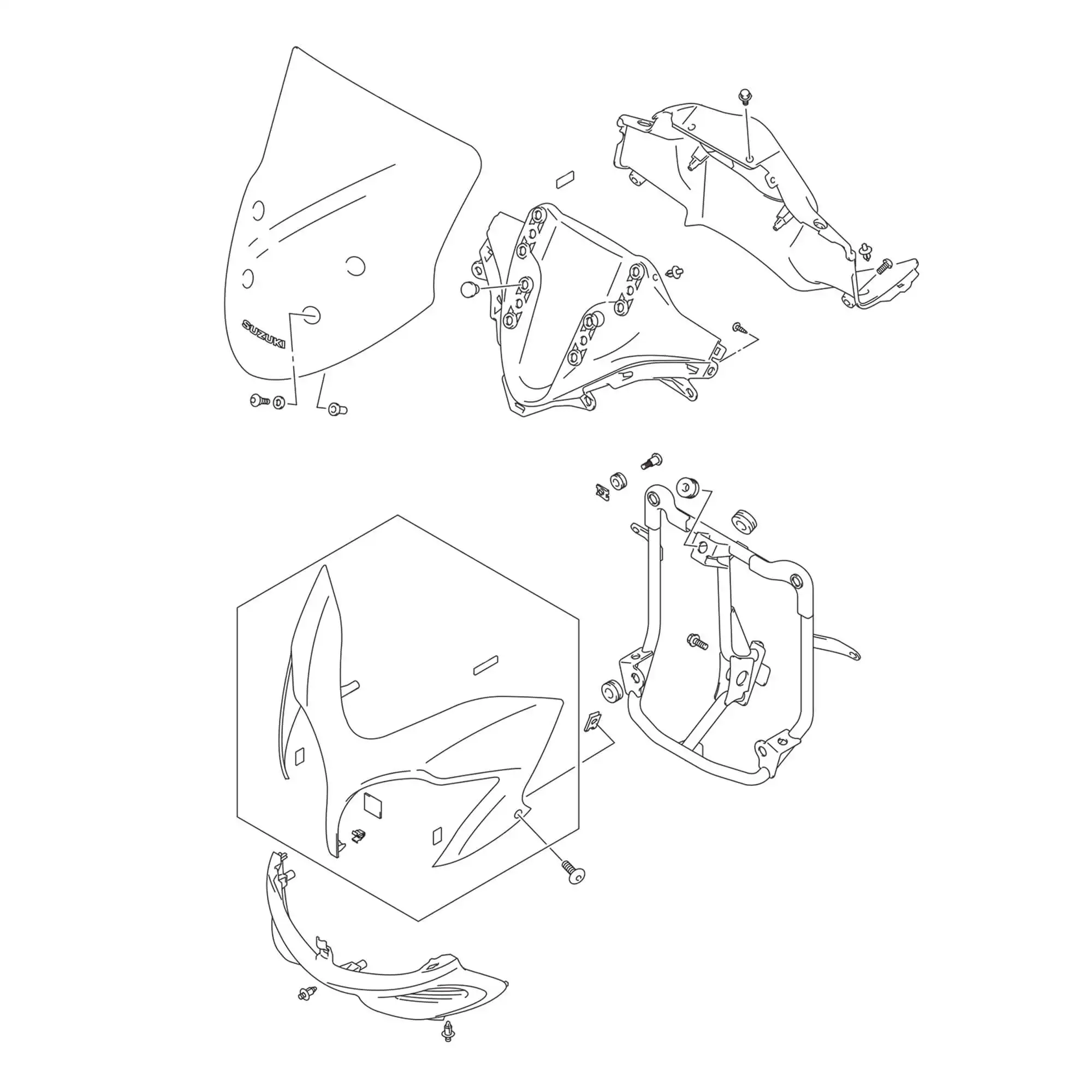 9441011J00YMD Cowling Comp,Body Suzuki | YoshiParts