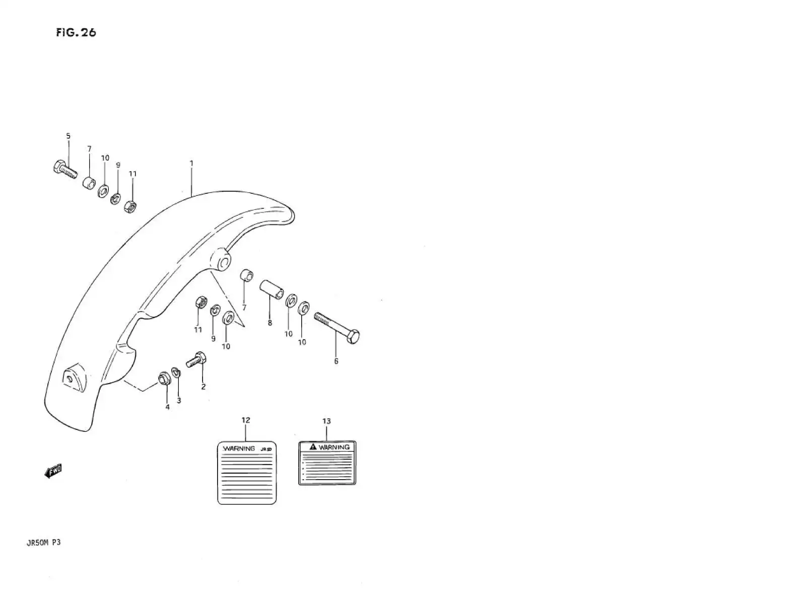 Guardabarros trasero