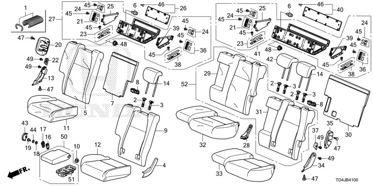 Rear seat