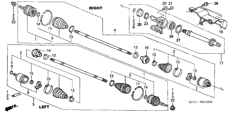 Front Drive Shaft/Half Shaft