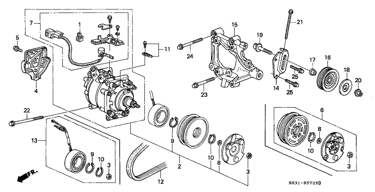 Air conditioning (compressor) (Sanden)