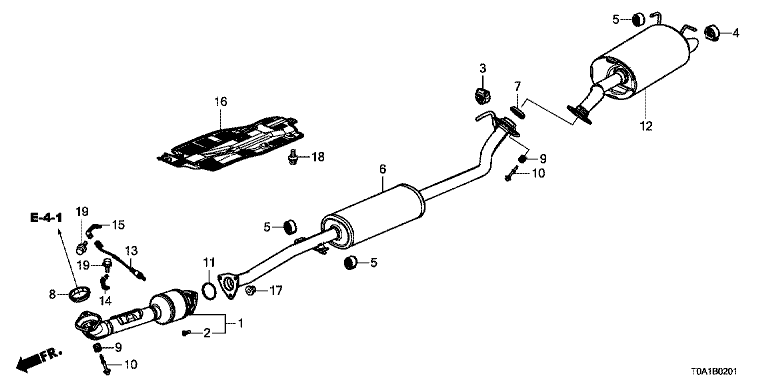 Exhaust Pipe/Silencer (2.4L)