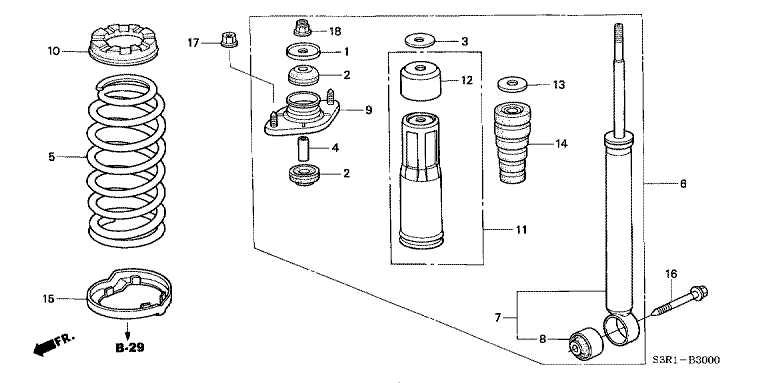 Rear damper