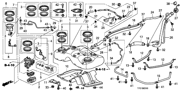 Fuel tank (4WD)