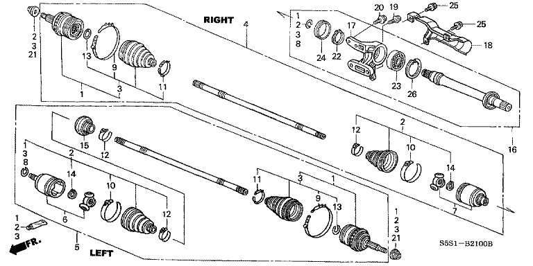 Front Drive Shaft/Half Shaft