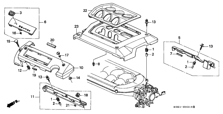 Intake Manifold Cover (3.2L) (-120)